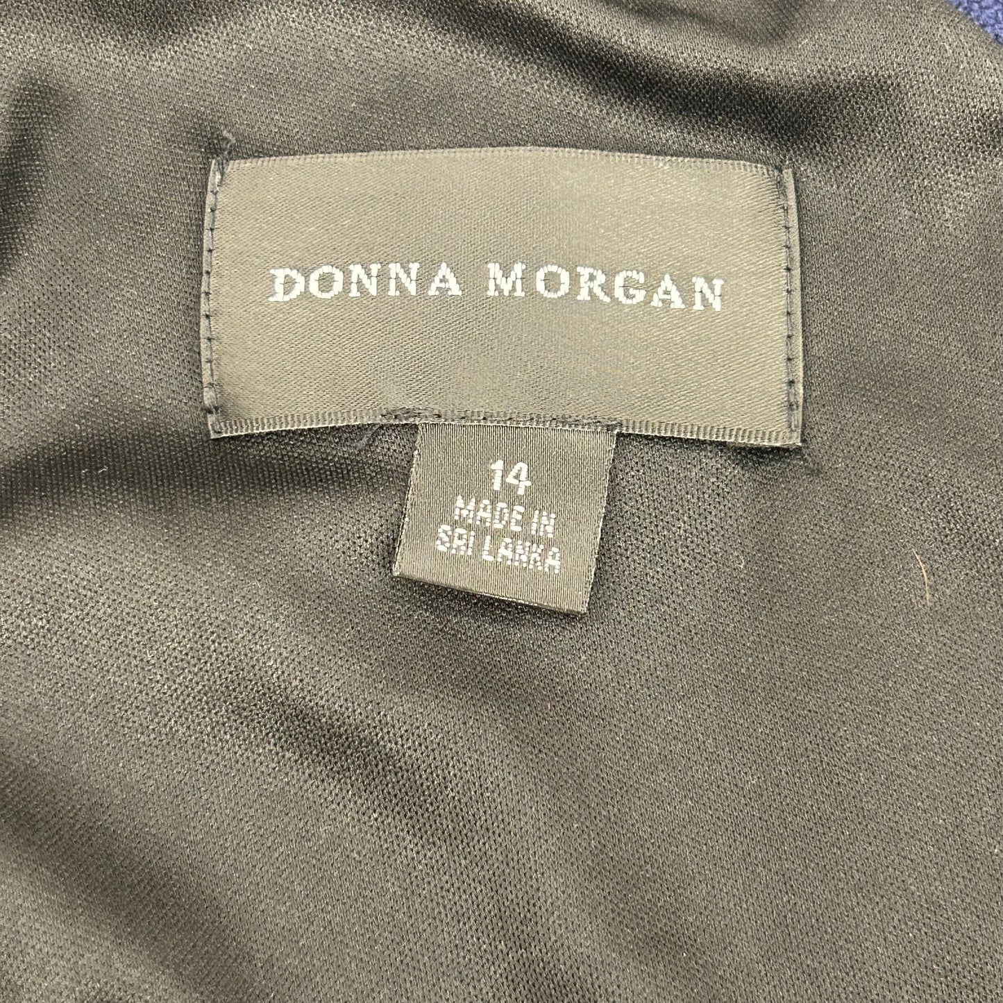 Black & Silver Jumpsuit By Donna Morgan, Size: Xl