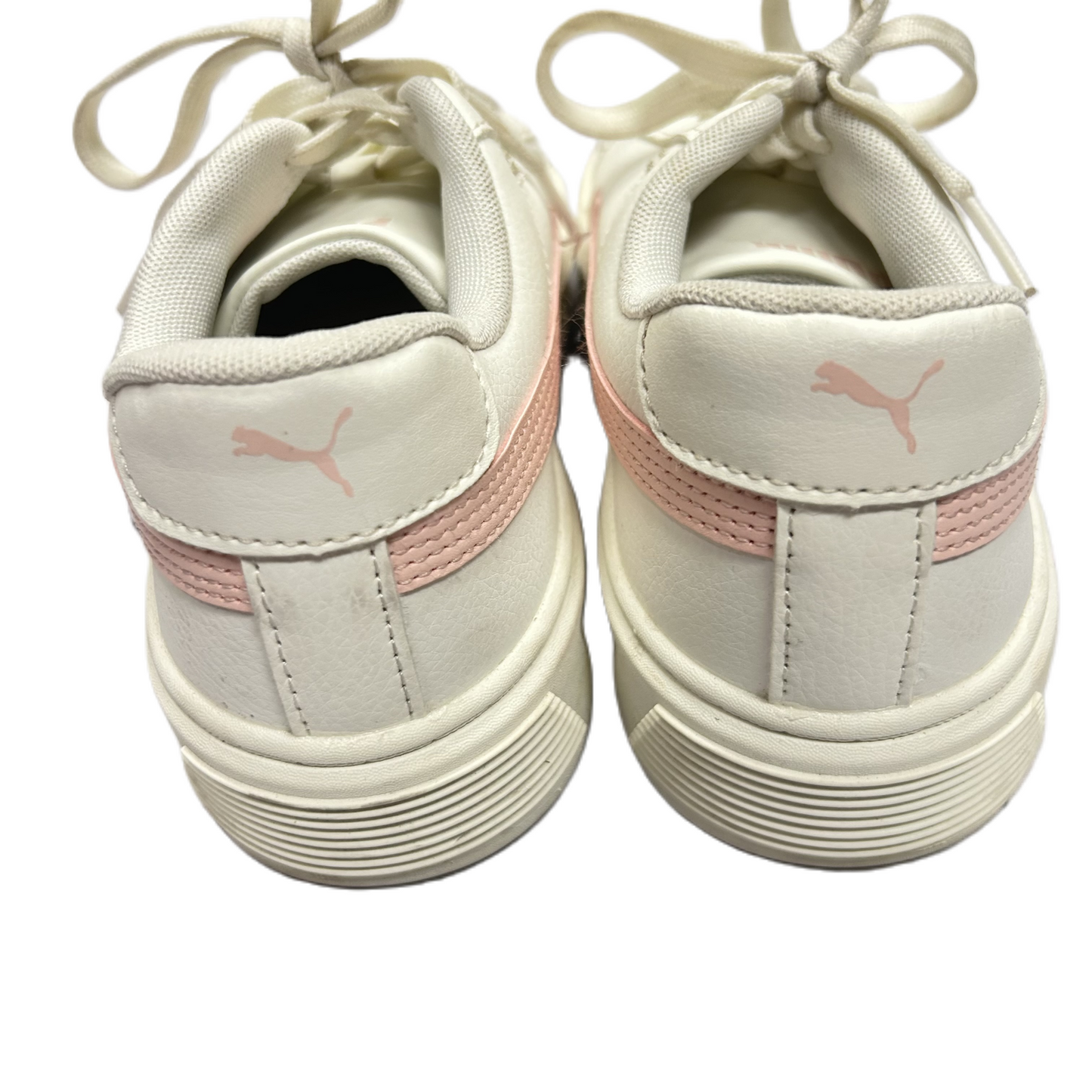 Pink & White Shoes Sneakers Platform By Puma, Size: 8