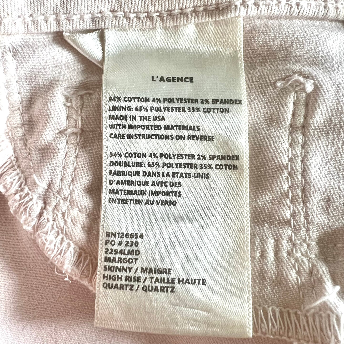 Jeans Skinny By L Agence Size: 2