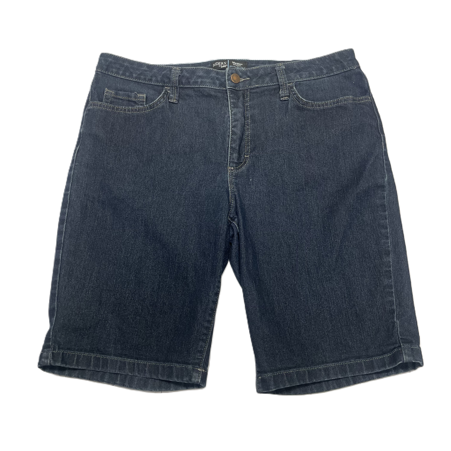 Blue Denim Shorts By Lee, Size: 14