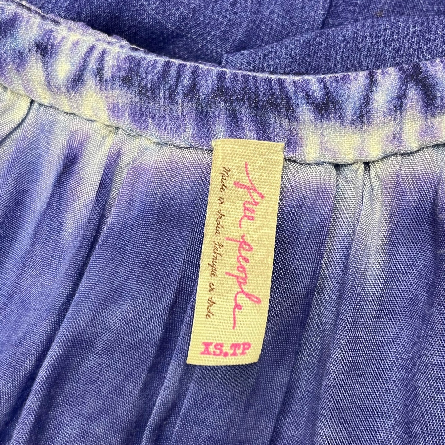 Blue & Purple Dress Casual Short By Free People, Size: Xs