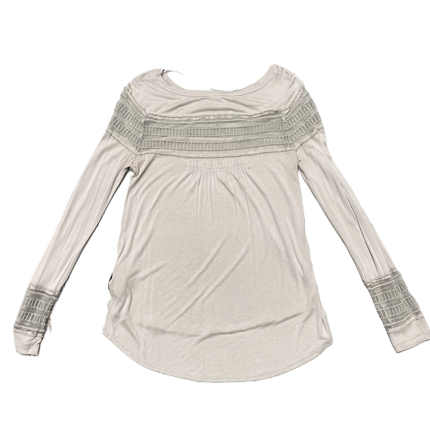 Taupe Top Long Sleeve By Free People, Size: Xs