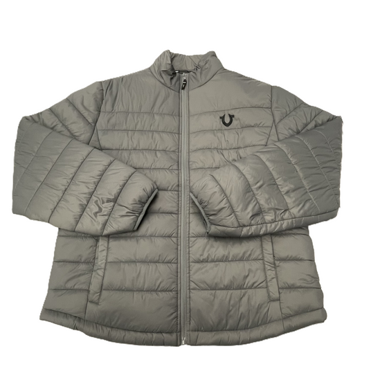 Jacket Puffer & Quilted By True Religion In Grey, Size: Xl