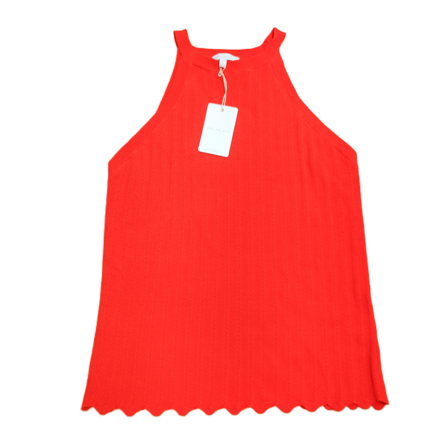 Red Top Sleeveless By Skies Are Blue, Size: M