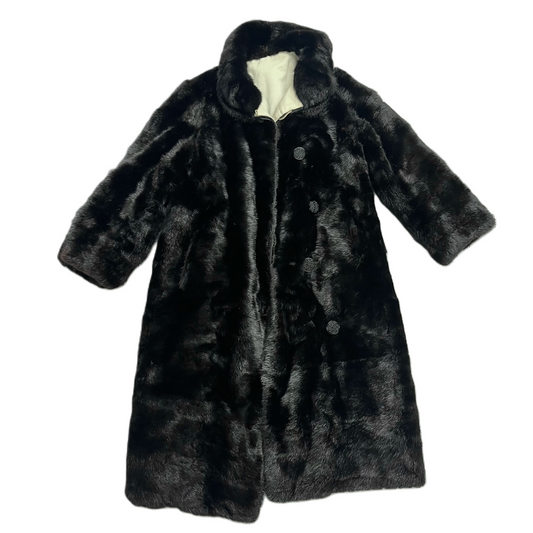 Coat Fur In Black, Size: S