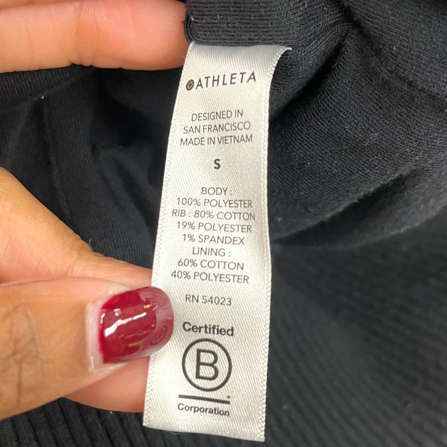 Athletic Fleece By Athleta In Black, Size: S