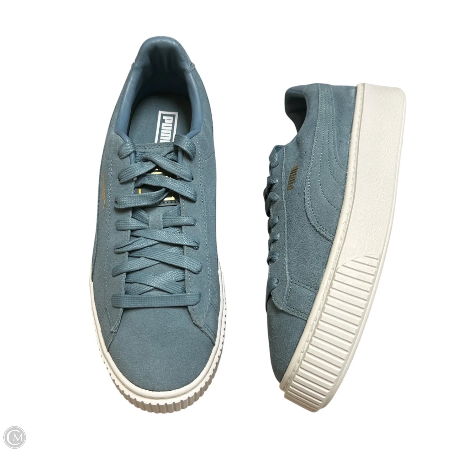 Shoes Sneakers By Puma In Blue, Size: 10