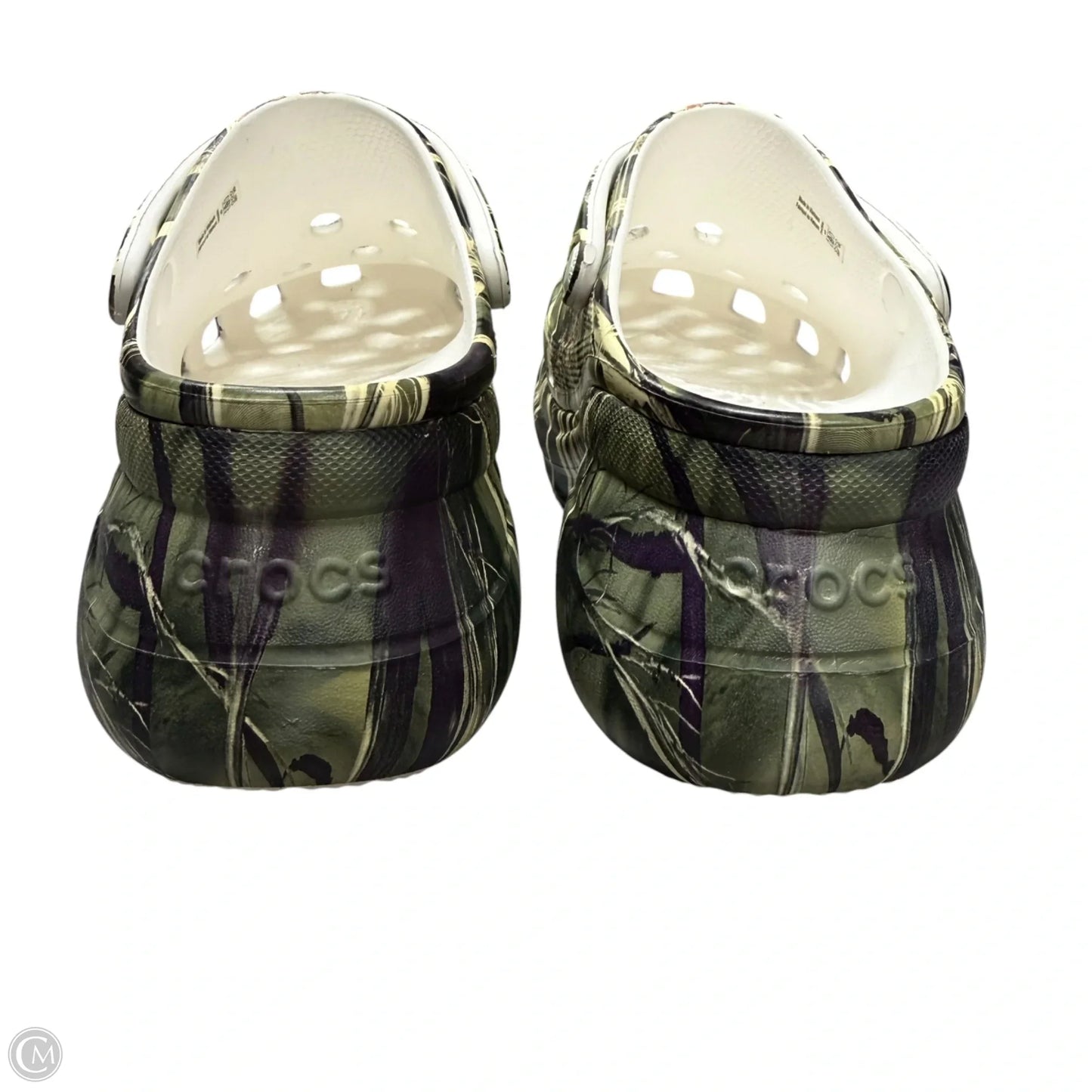 Shoes Sneakers Platform By Crocs In Camouflage Print, Size: 9