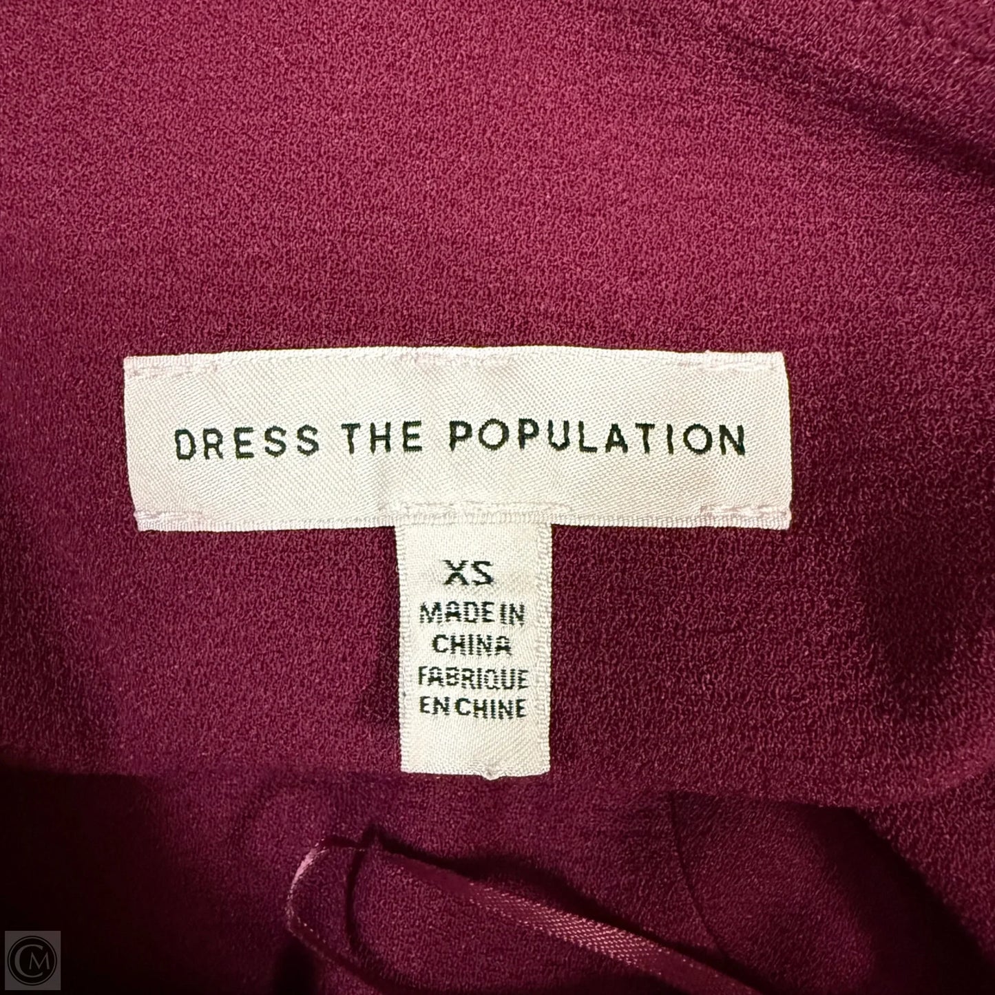 Dress Party Midi By Dress The Population In Purple, Size: Xs