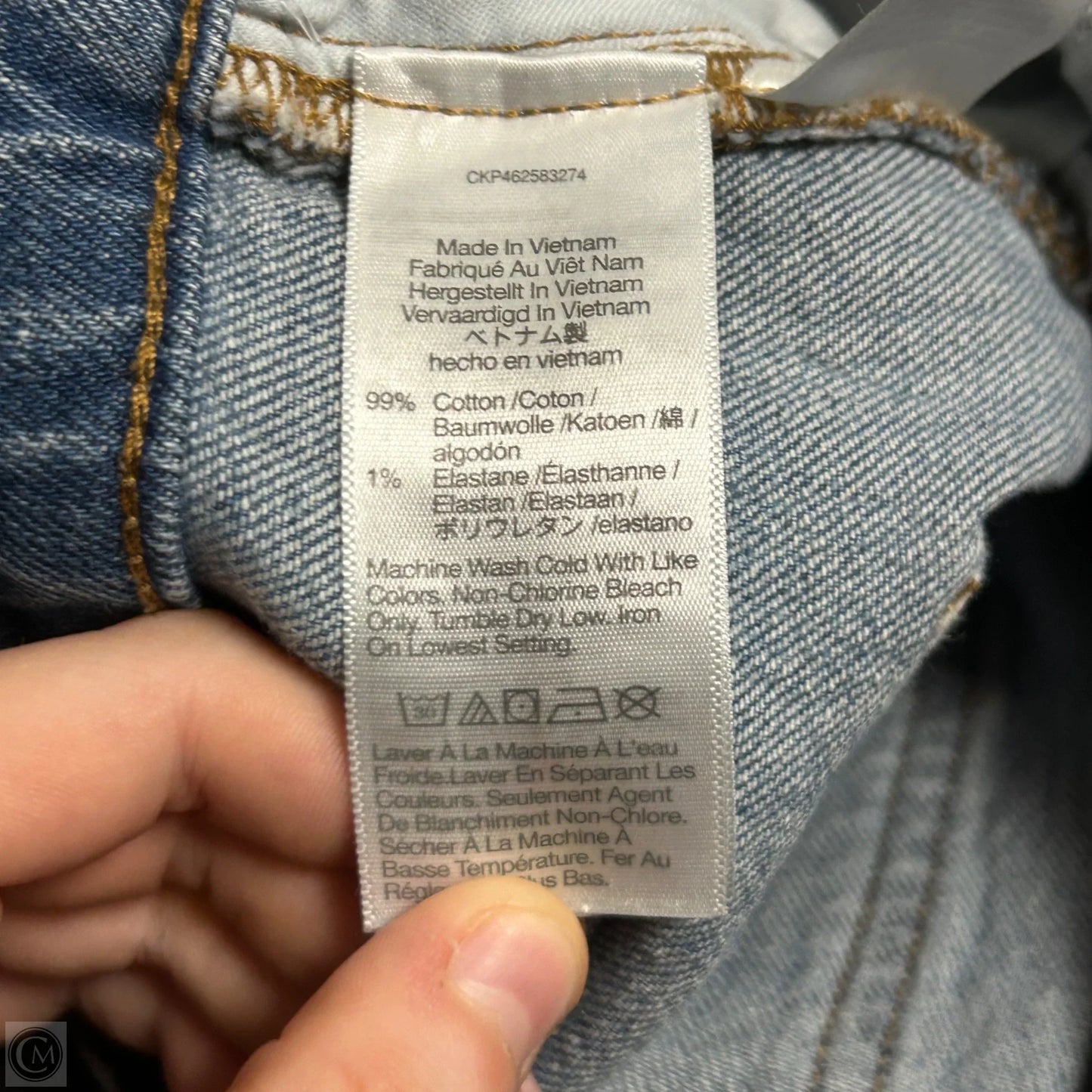 Jeans Straight By Madewell In Blue Denim, Size: 0