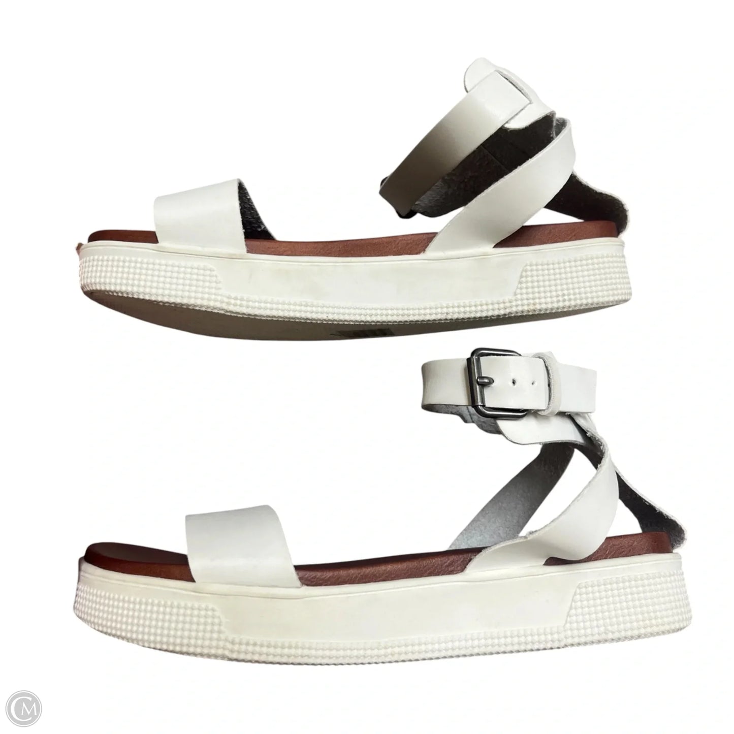 Sandals Heels Platform By Mia In White, Size: 7