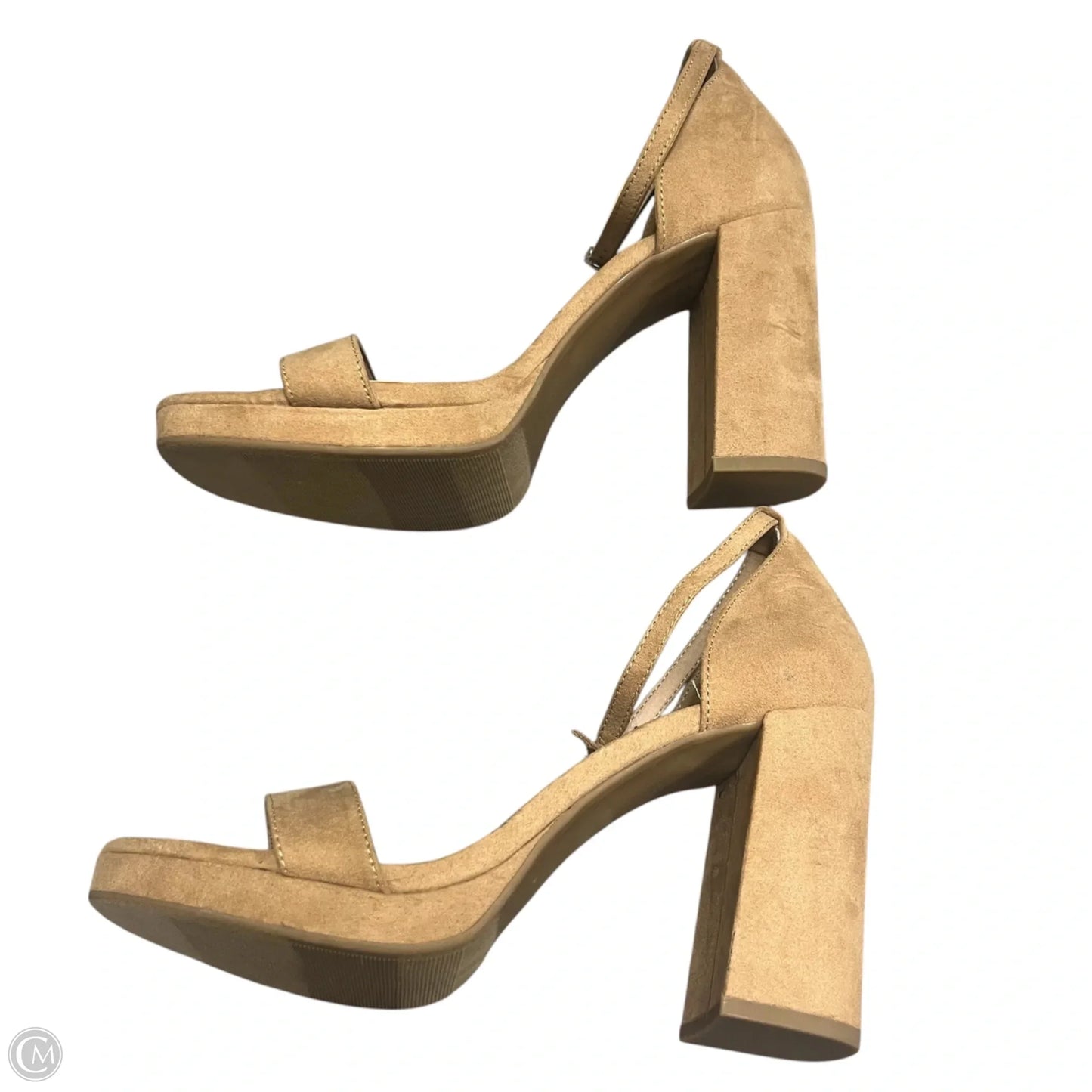 Shoes Heels Block By Torrid In Tan, Size: 10