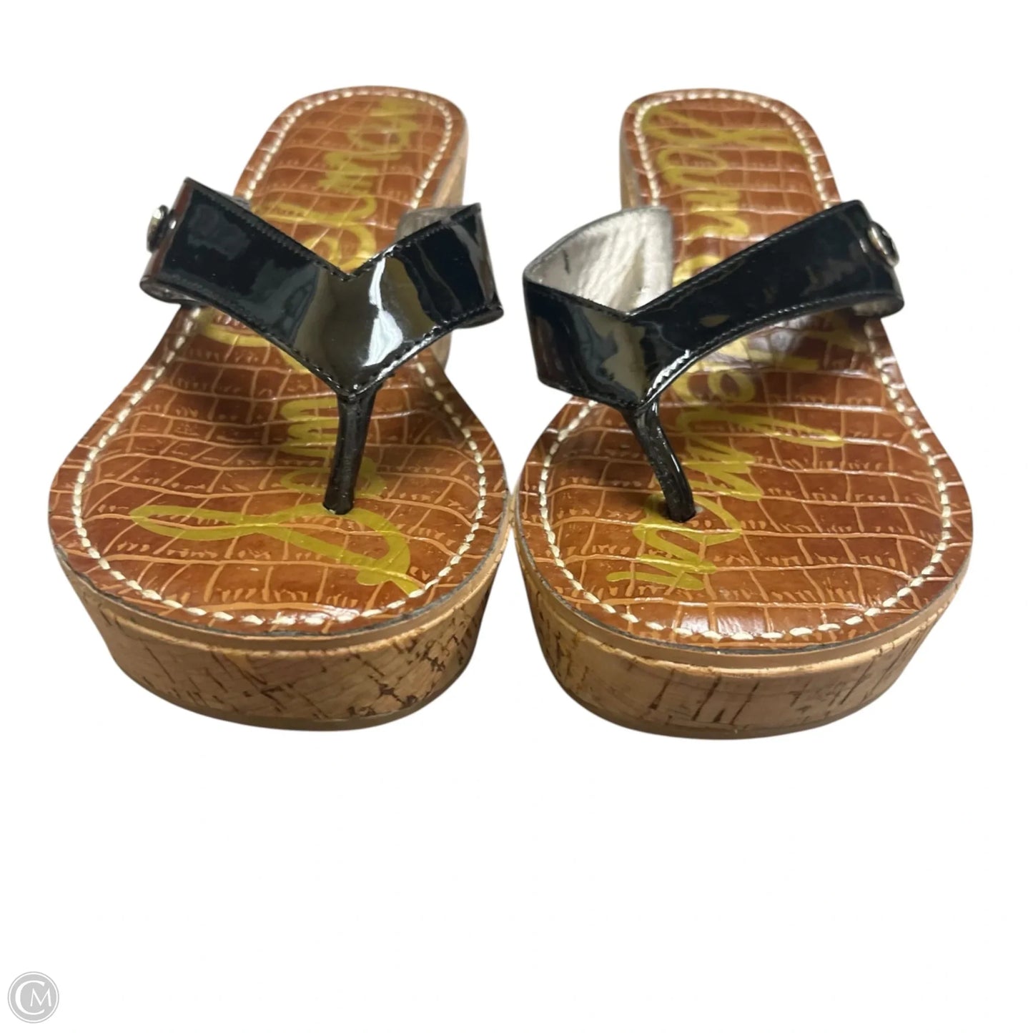 Sandals Heels Block By Sam Edelman In Black, Size: 6.5