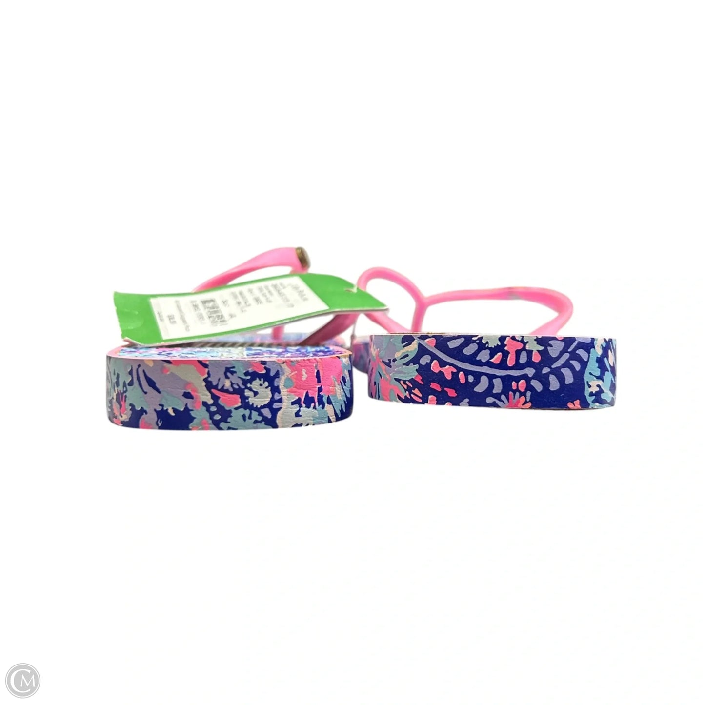 Sandals Designer By Lilly Pulitzer In Blue & Pink, Size: 7.5