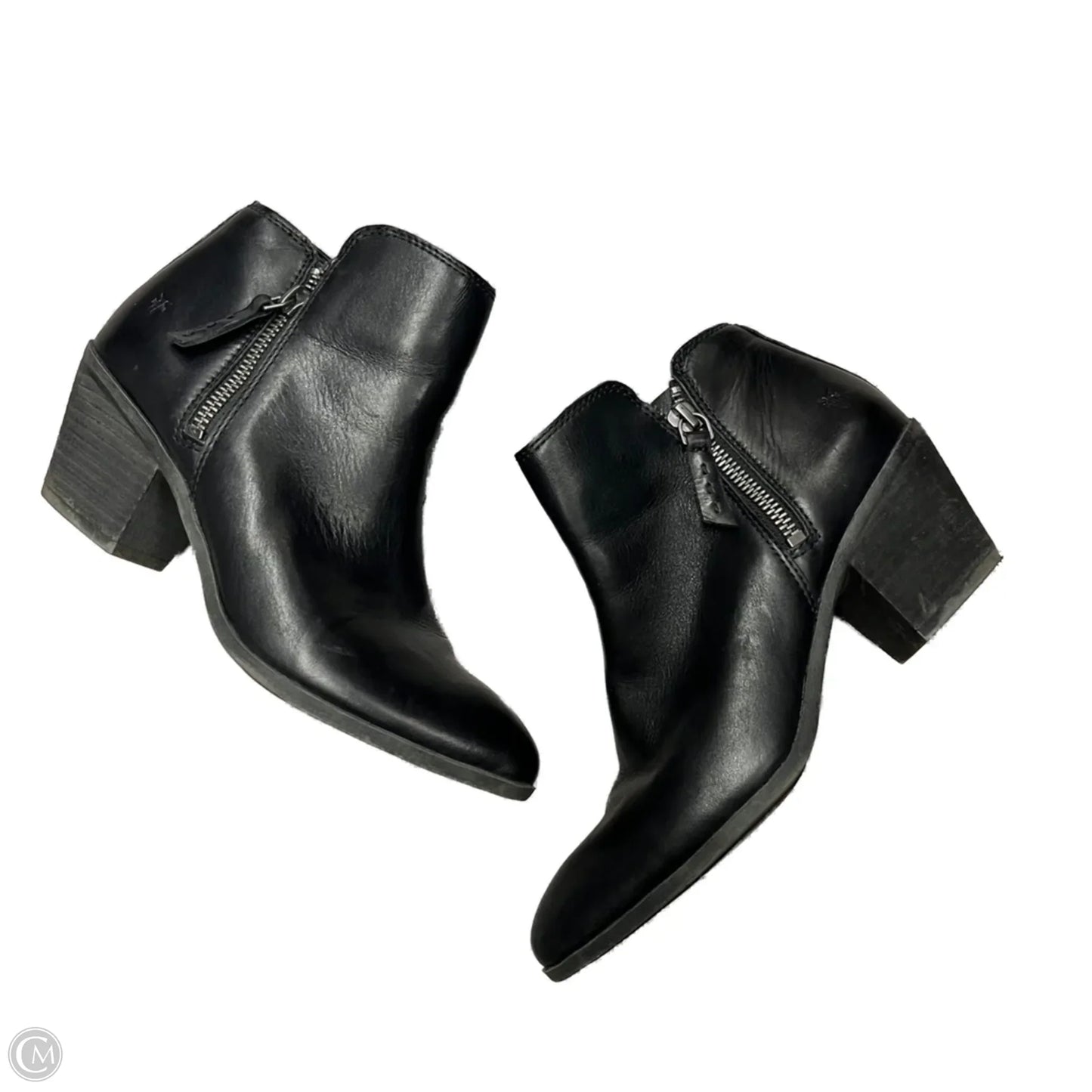 Boots Designer By Frye In Black, Size: 6.5