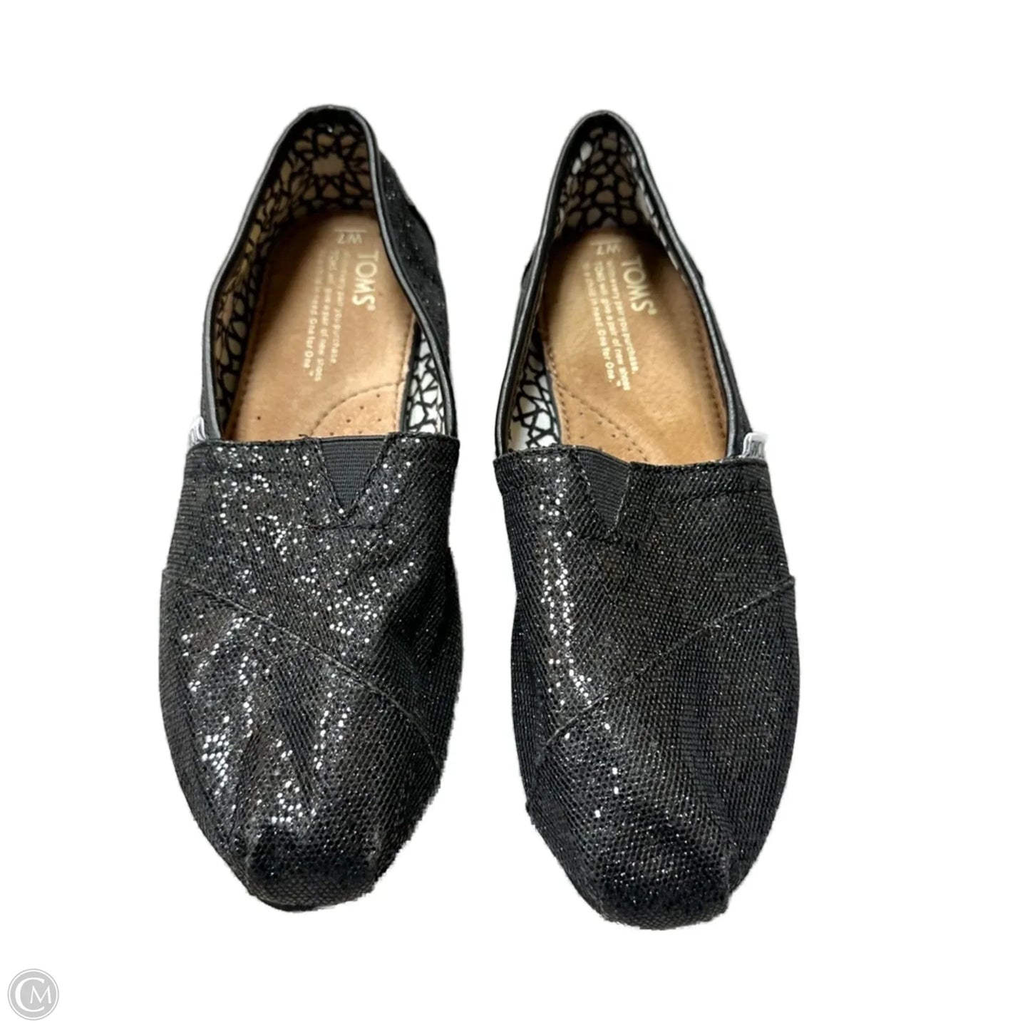 Shoes Flats By Toms In Black, Size: 7