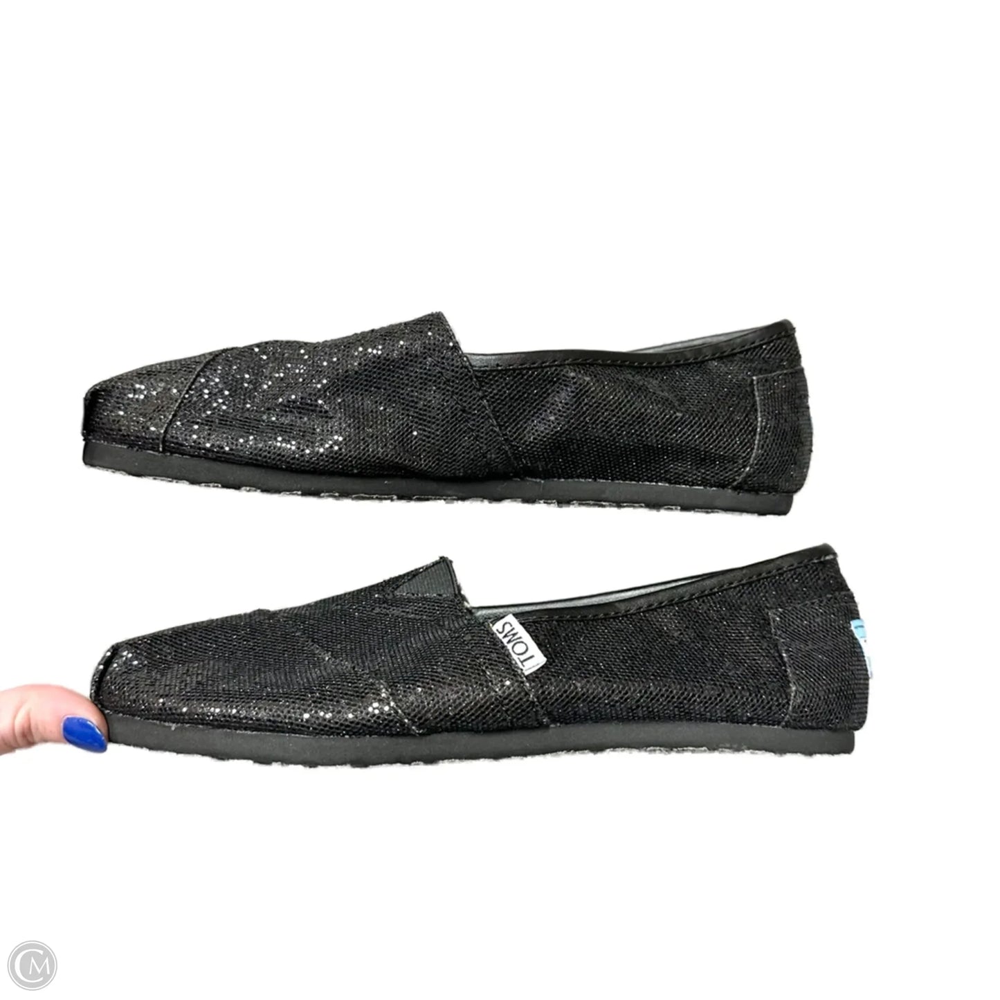 Shoes Flats By Toms In Black, Size: 7