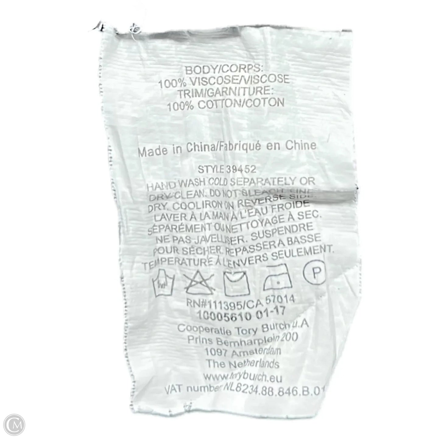 Top Sleeveless Designer By Tory Burch In Orange & Pink, Size: Xs