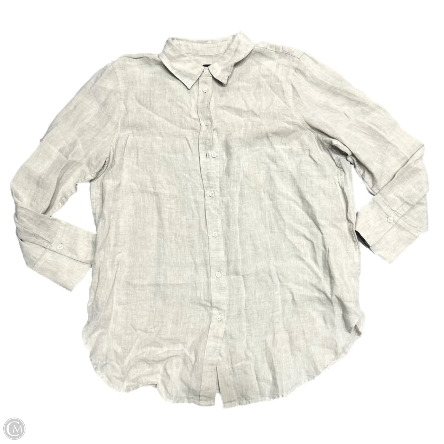 Top Long Sleeve By Talbots In Taupe, Size: Xl