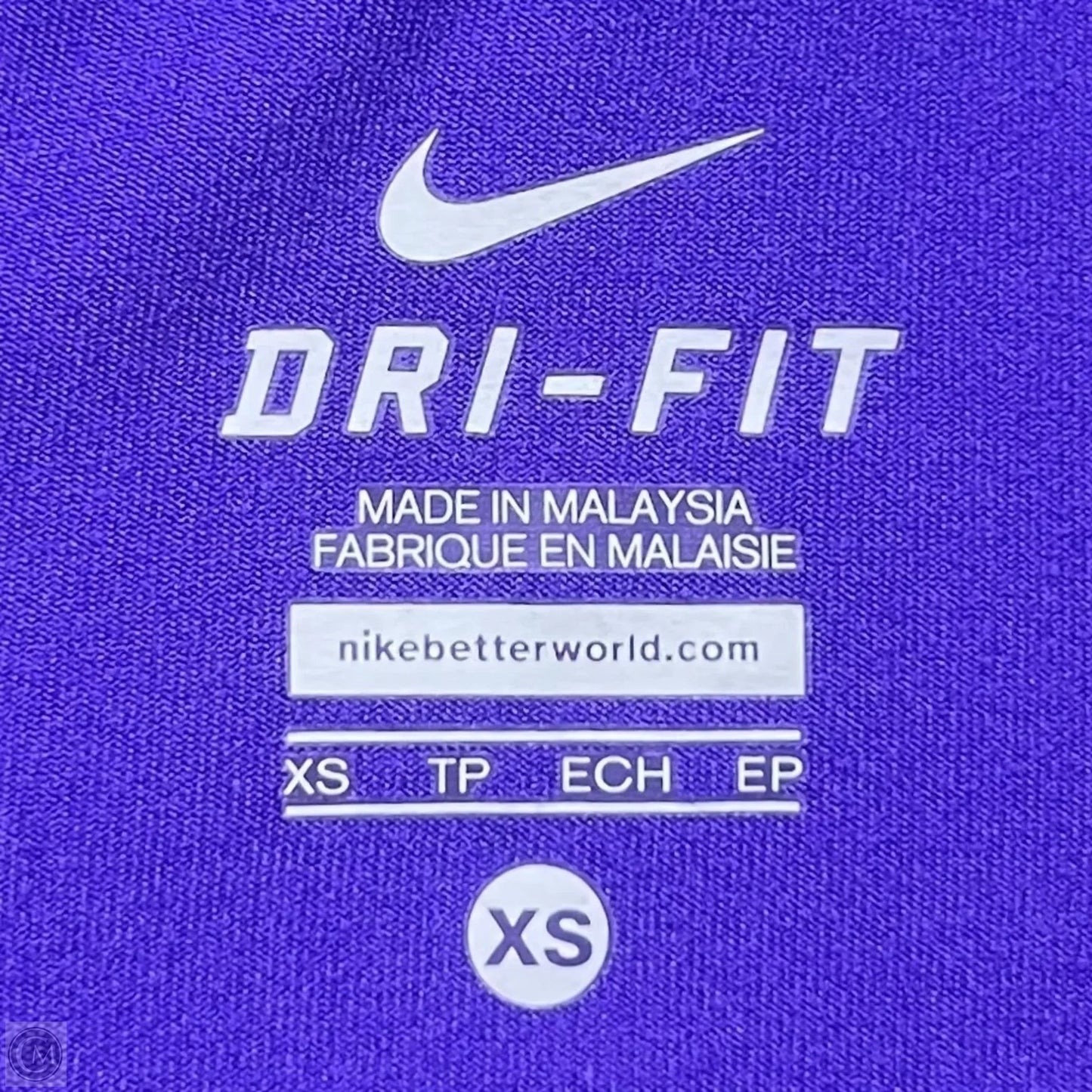 Athletic Top Long Sleeve Hoodie By Nike In Purple, Size: Xs