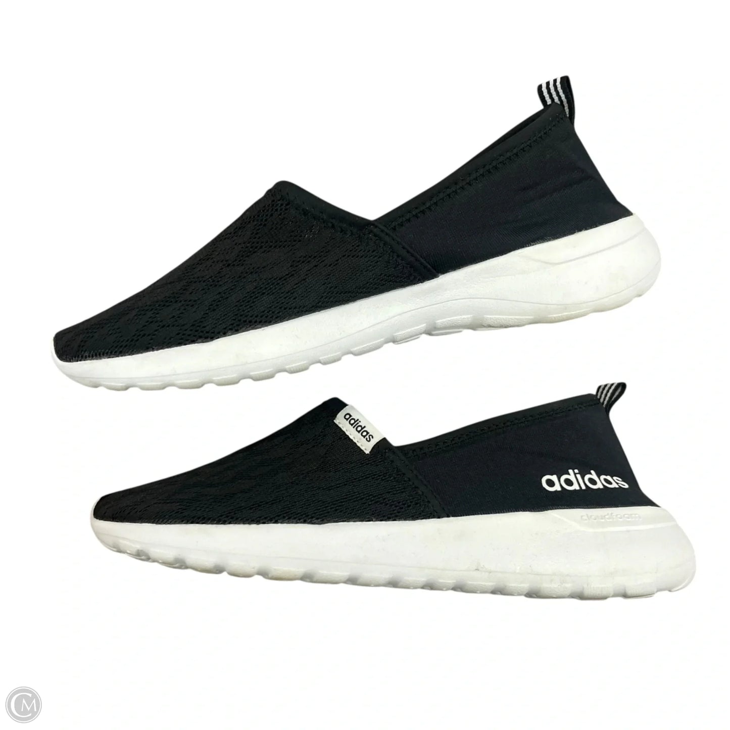 Shoes Flats By Adidas In Black & White, Size: 8