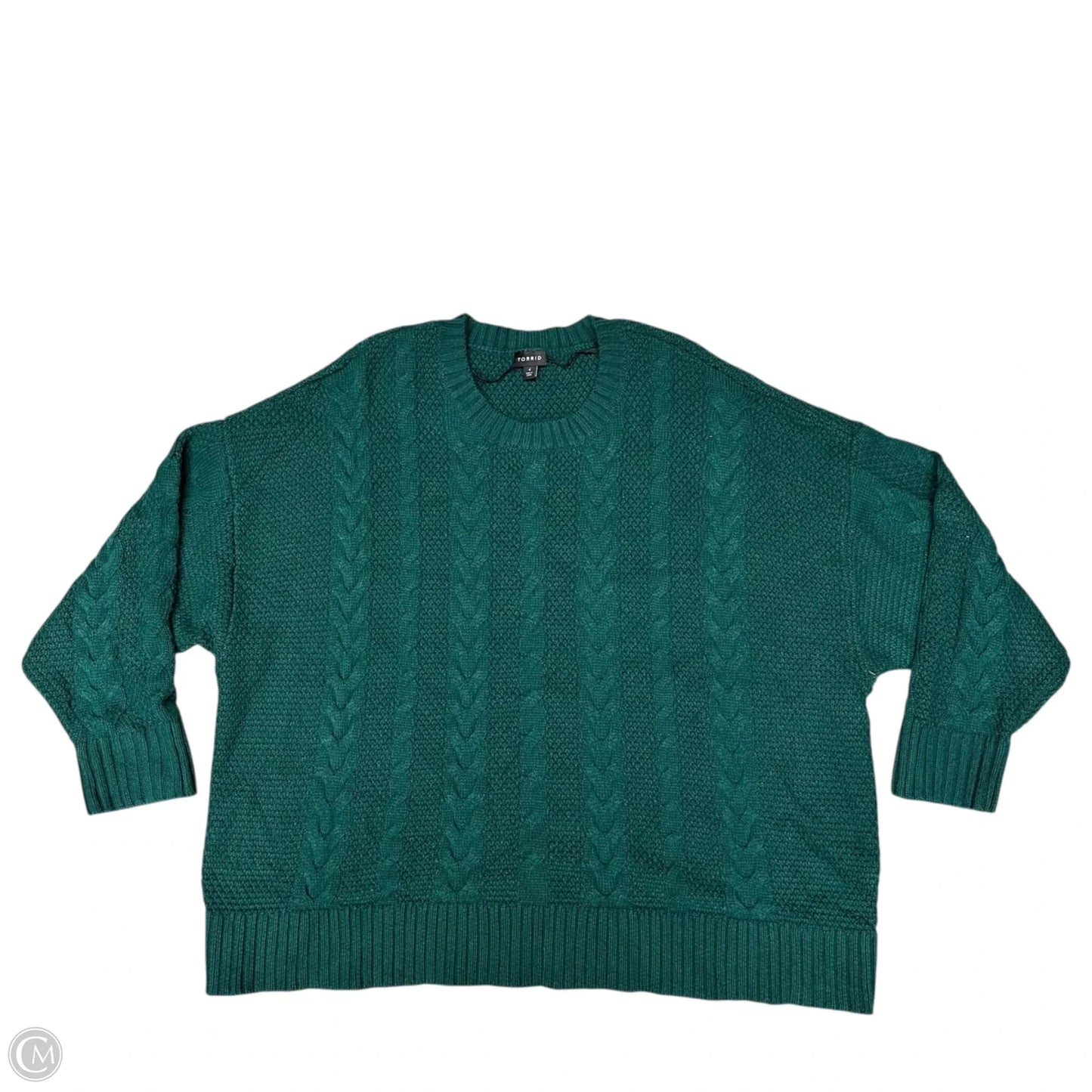 Sweater By Torrid In Green, Size: 4x