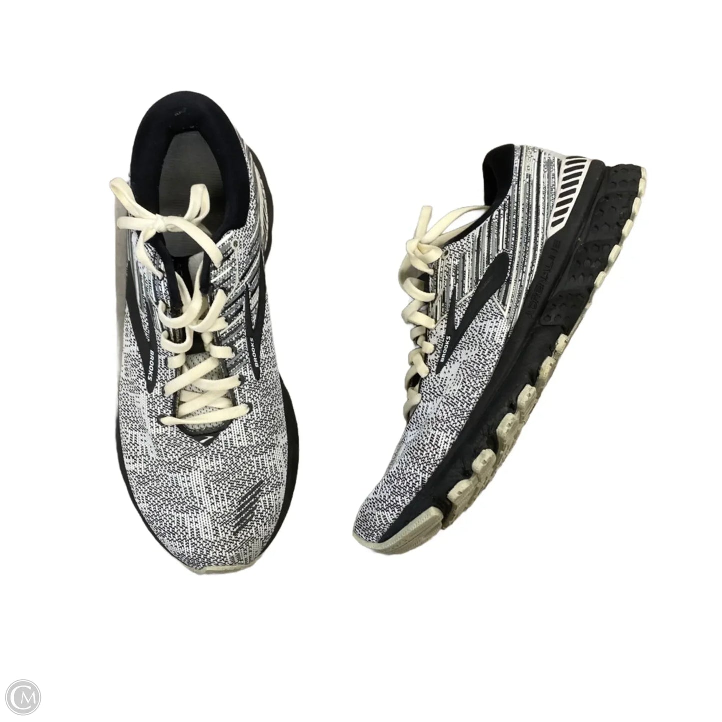 Shoes Athletic By Brooks In Black & Grey, Size: 9