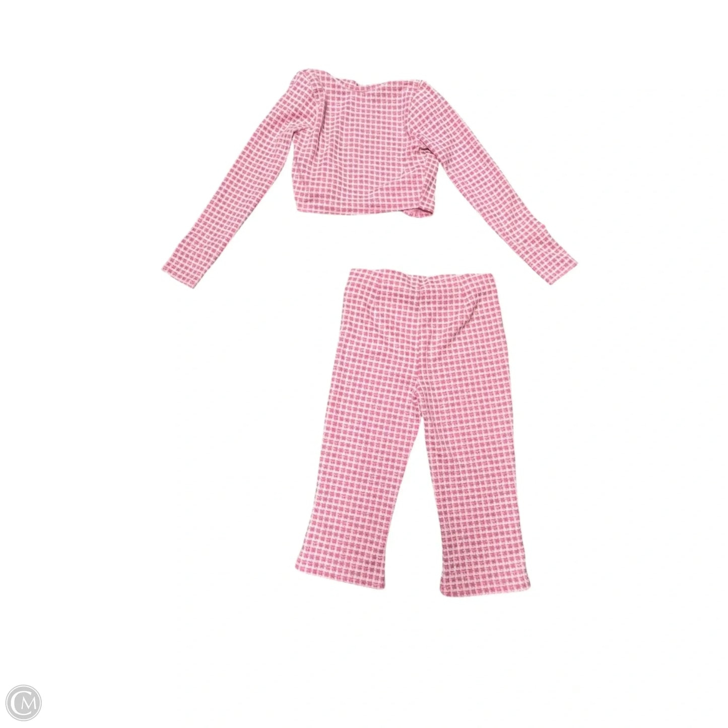 Pants Set 2pc By Fashion Nova In Pink & White, Size: Xl