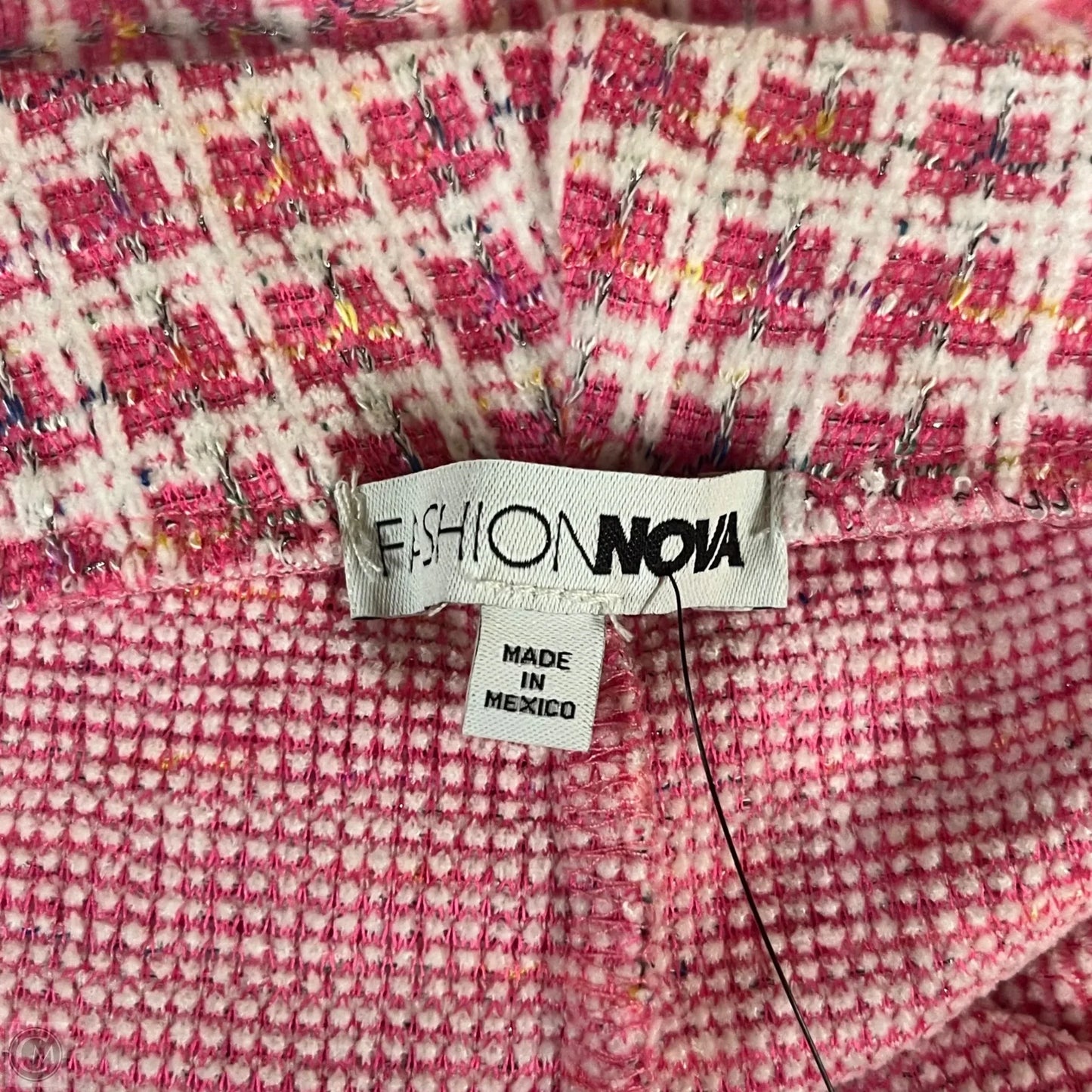 Pants Set 2pc By Fashion Nova In Pink & White, Size: Xl