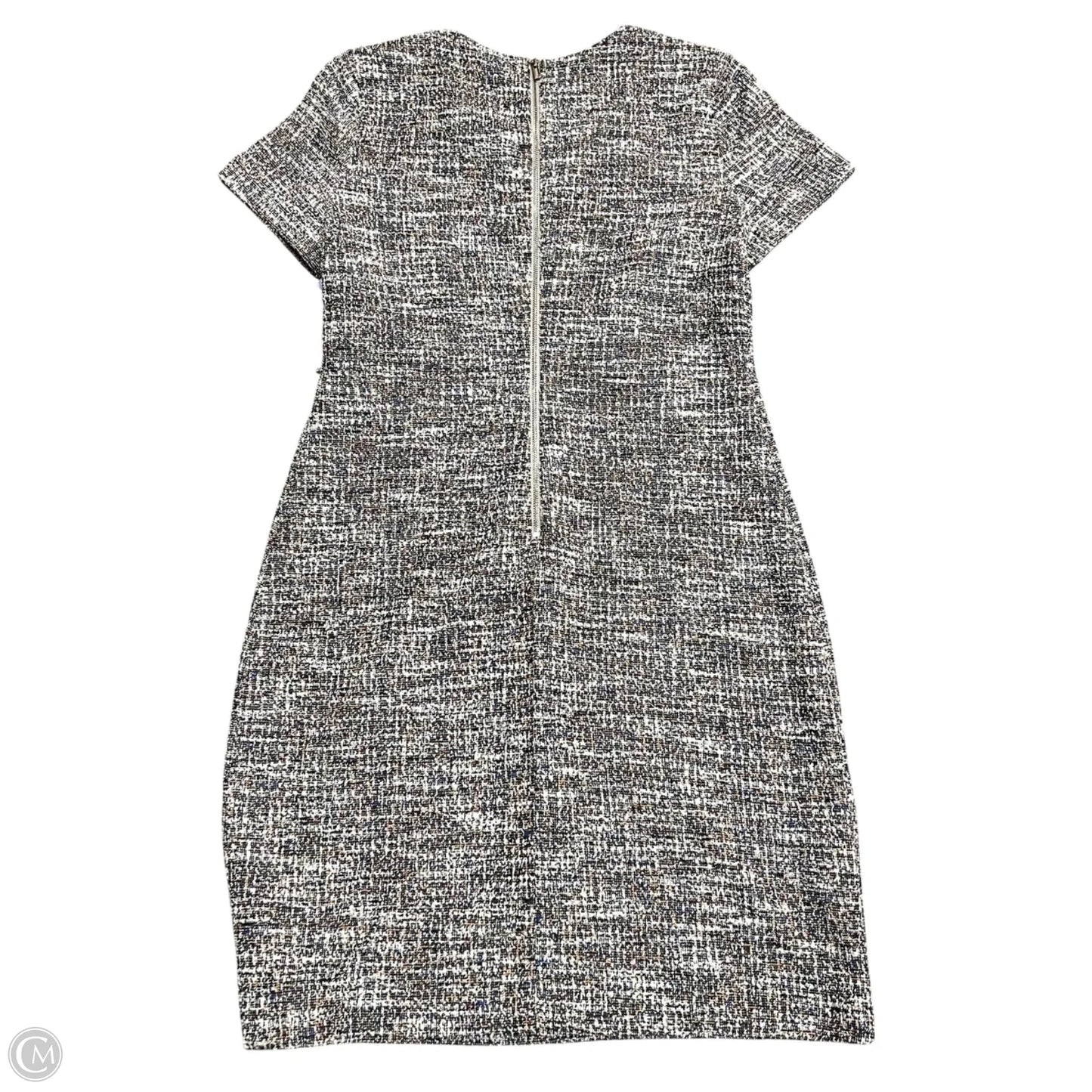 Dress Work By Calvin Klein In Black & Orange, Size: 8