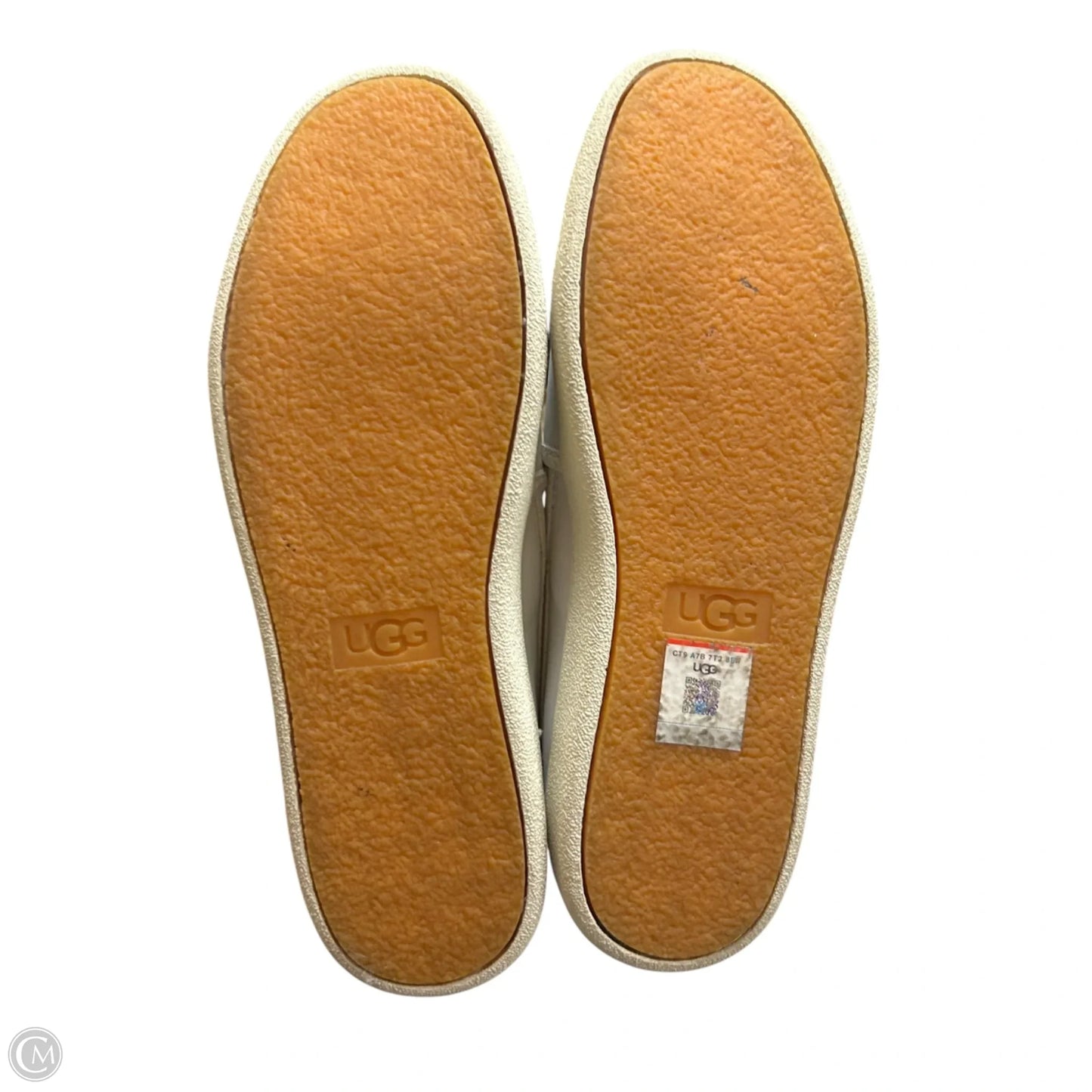 Shoes Designer By Ugg In Brown & White, Size: 9