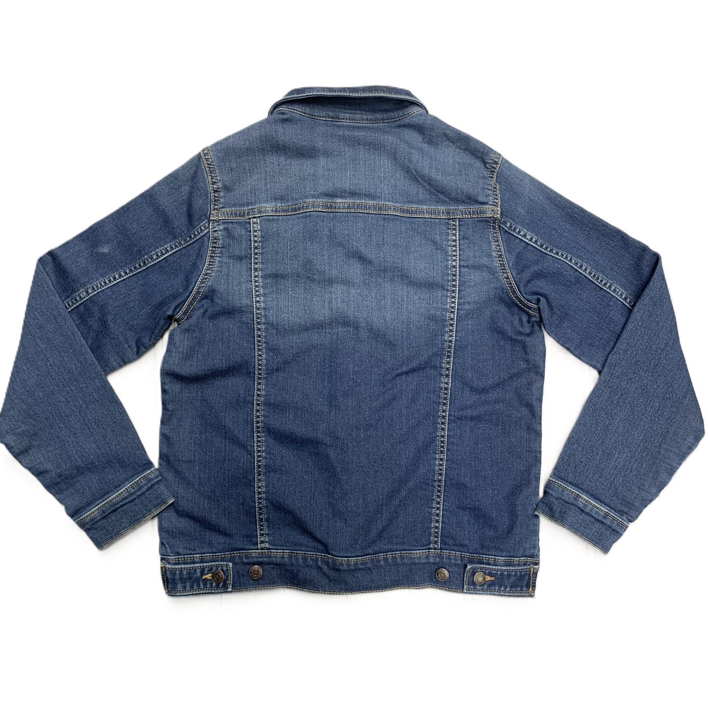 Jacket Denim By Lands End In Blue Denim, Size: M