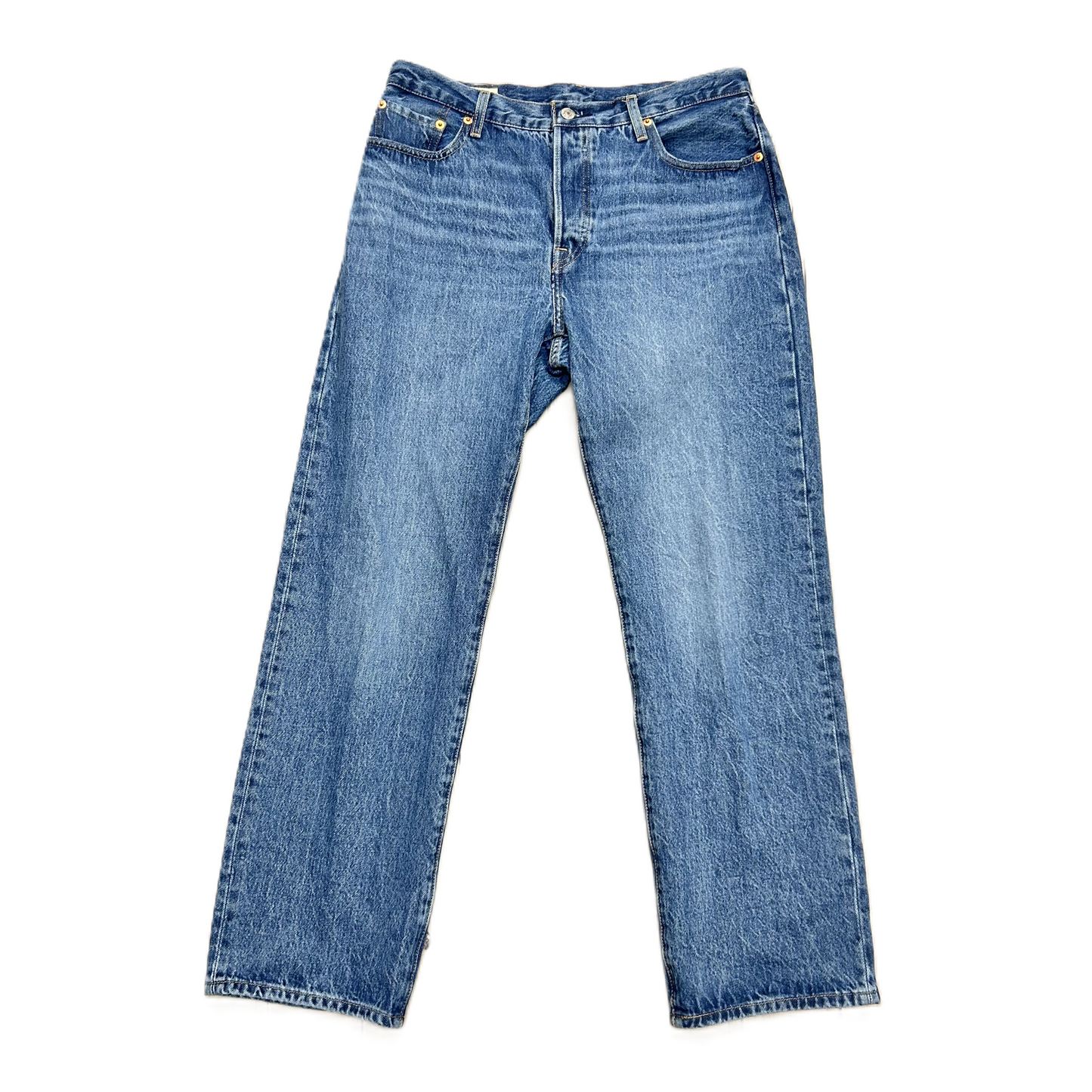 Jeans Boyfriend By Levis In Blue Denim, Size: 8