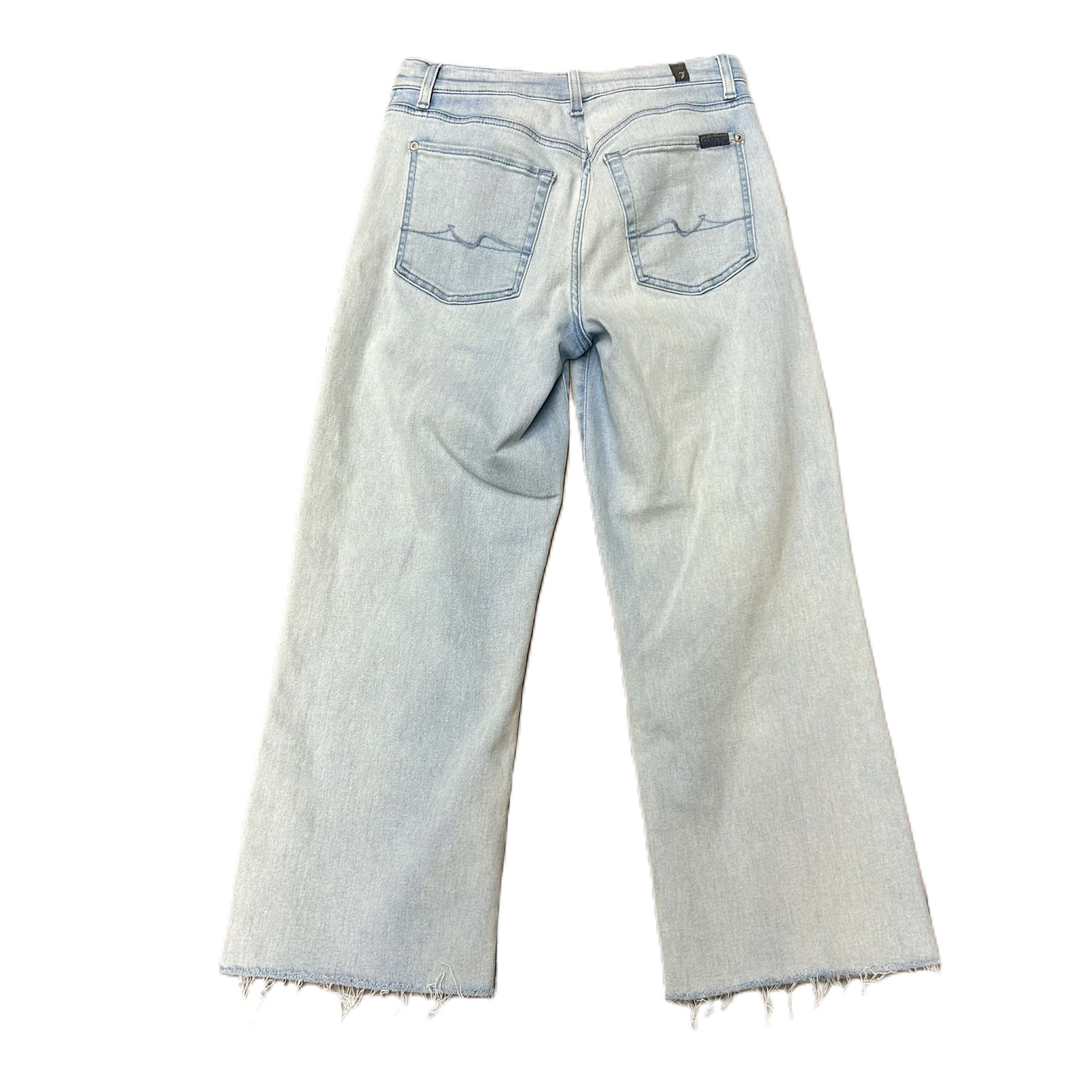 Jeans Cropped By 7 For All Mankind In Blue Denim, Size: 10