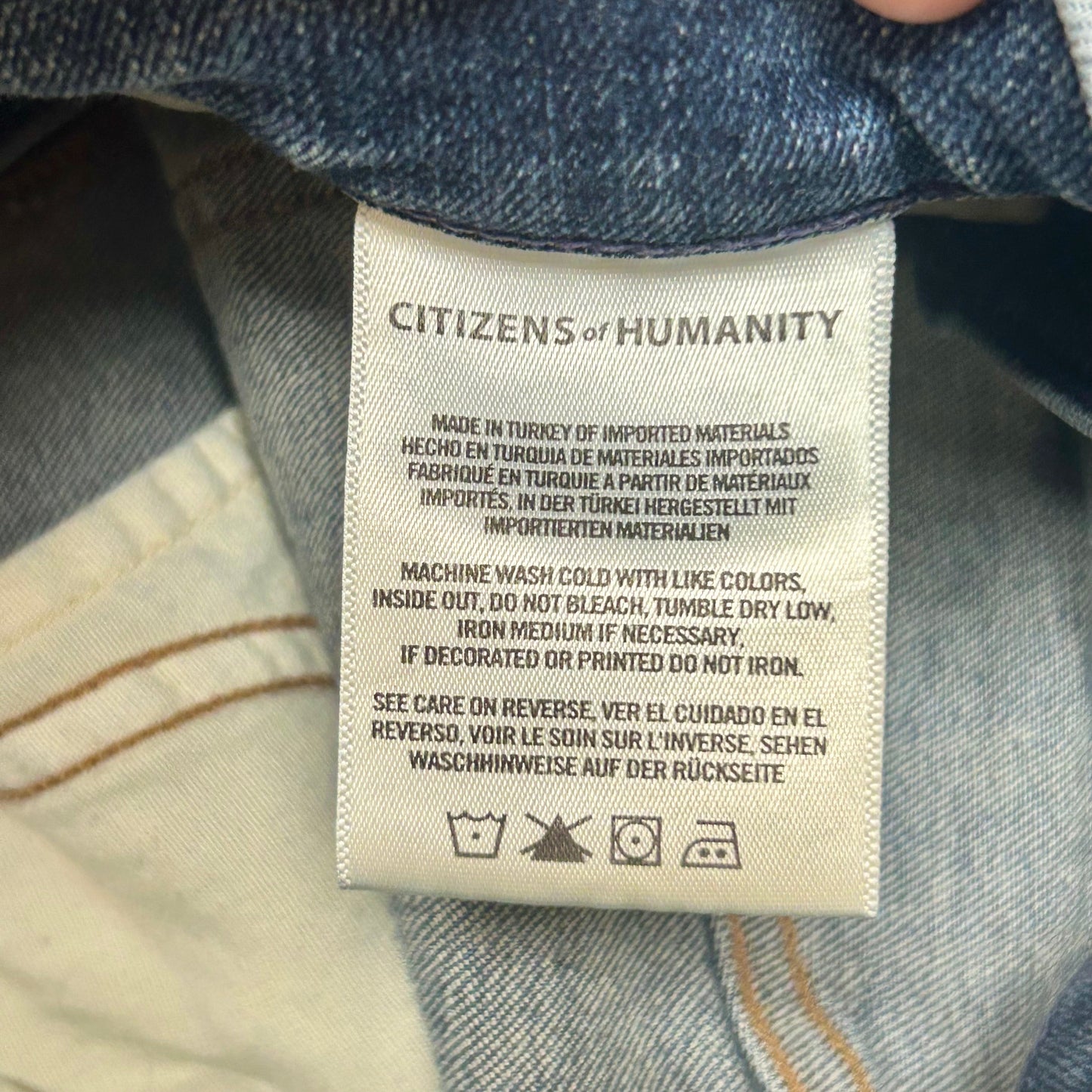 Jeans Skinny By Citizens Of Humanity In Blue Denim, Size: 12