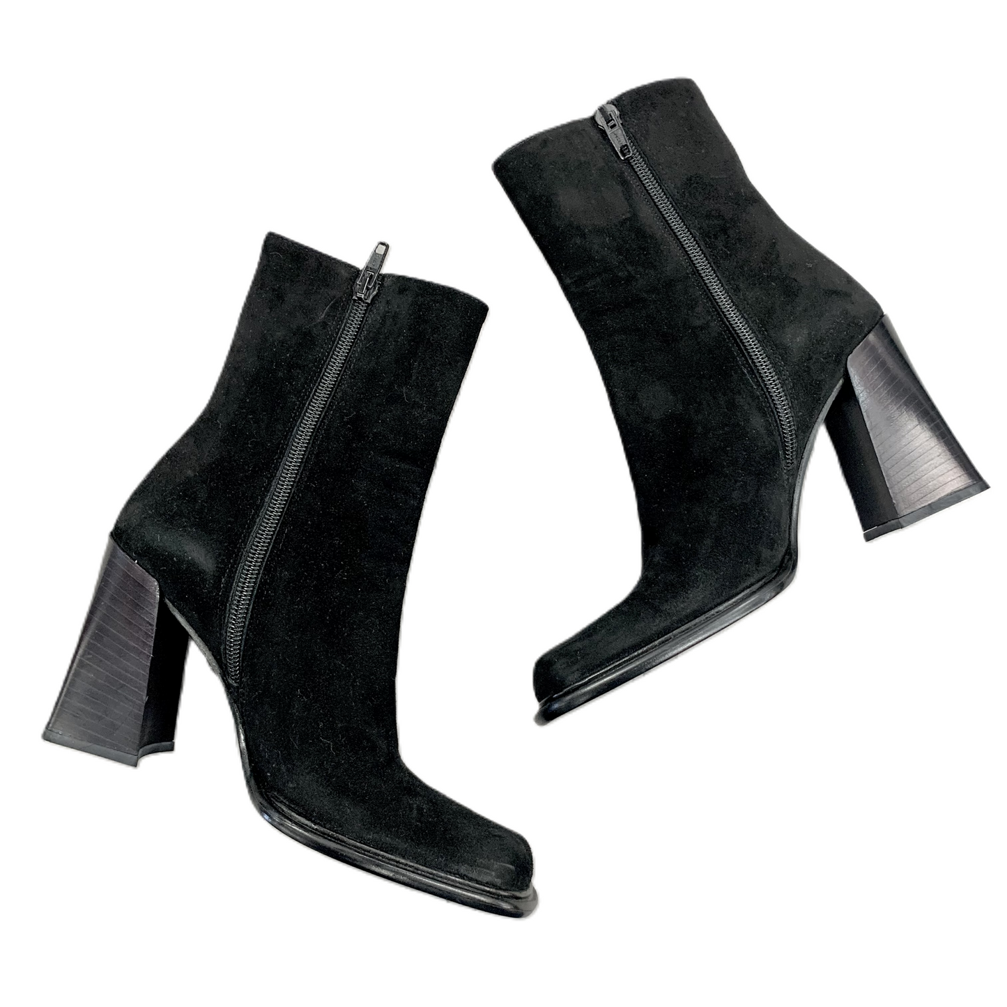 Boots Ankle Heels By Veronica Beard In Black, Size: 5.5