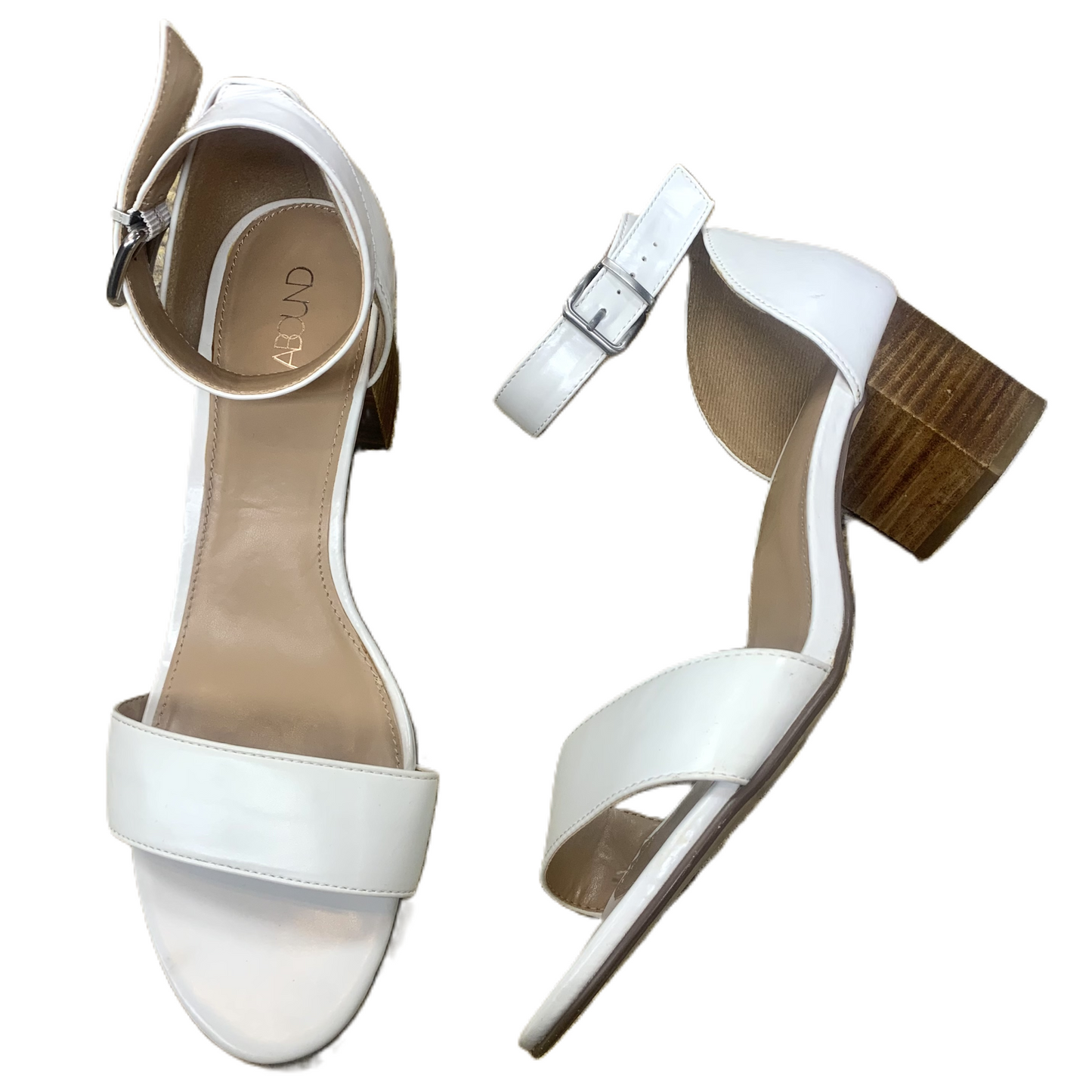 Sandals Heels Block By Abound In White, Size: 11