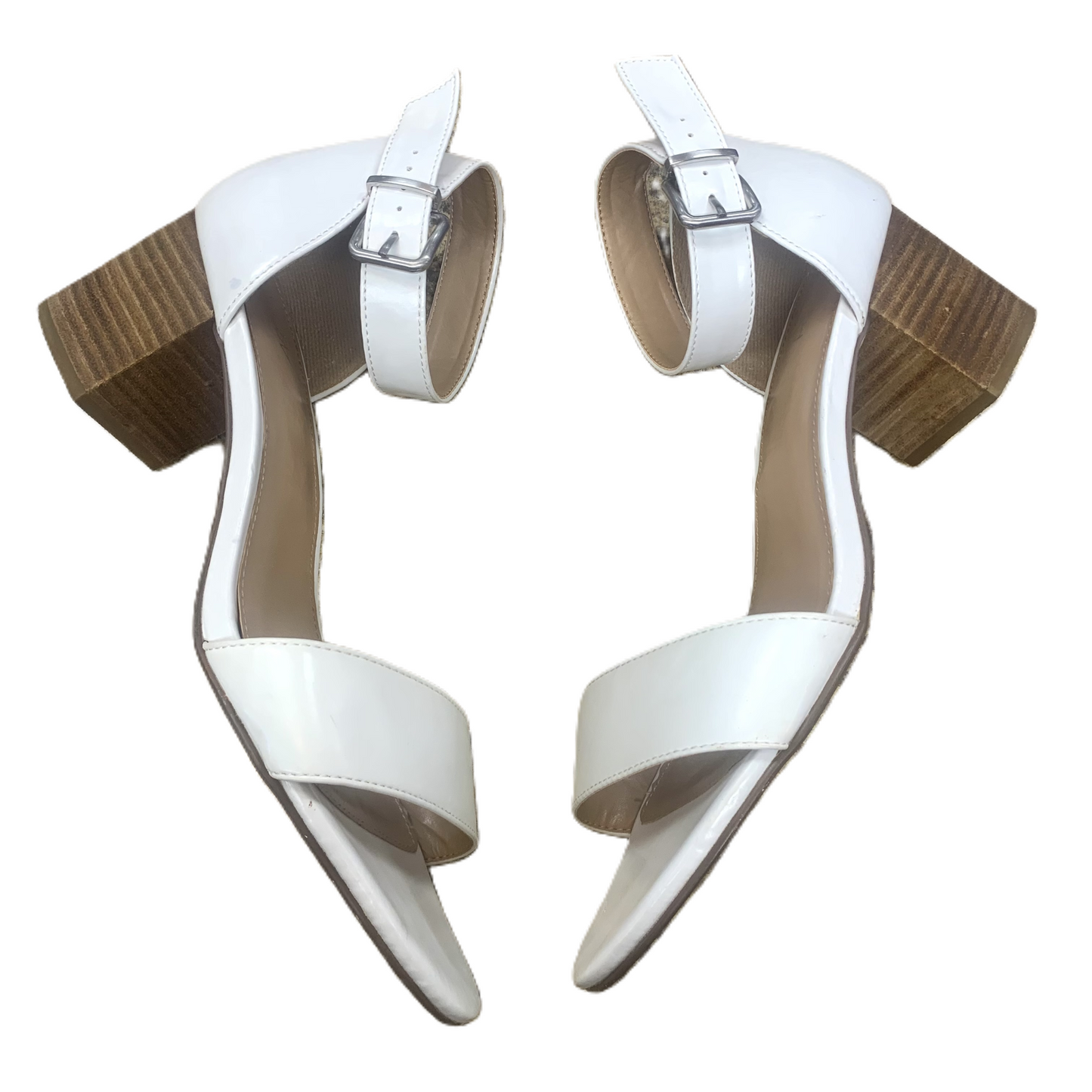 Sandals Heels Block By Abound In White, Size: 11