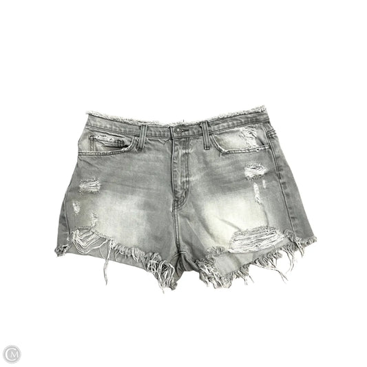 Shorts By Flying Monkey In Grey Denim, Size: 10