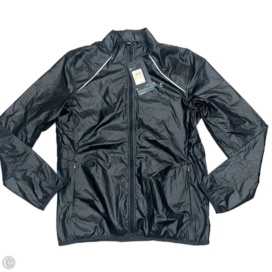 Jacket Windbreaker By Under Armour In Black, Size: S