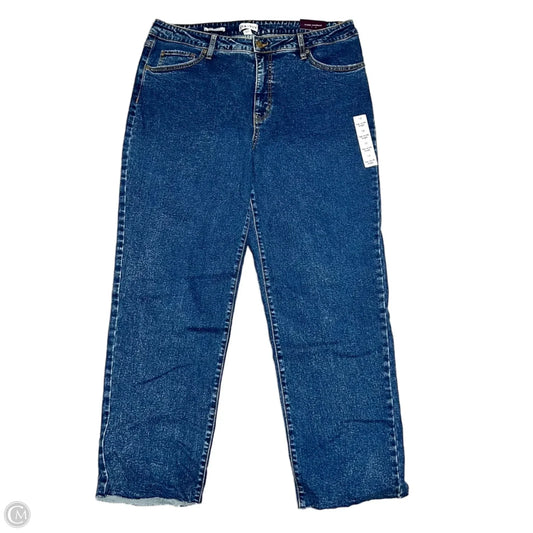 Jeans Straight By Ava & Viv In Blue Denim, Size: 18