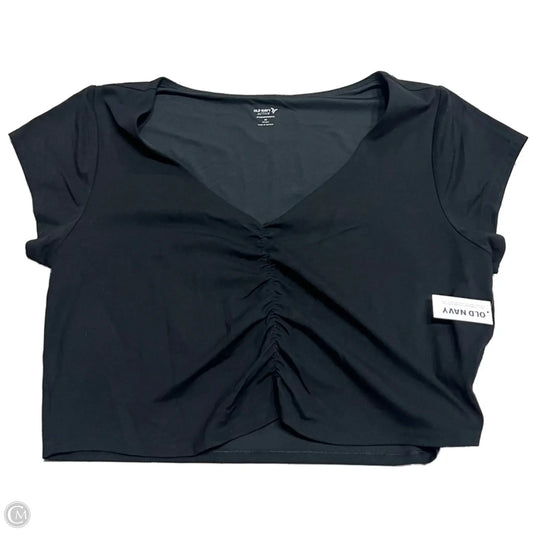 Athletic Top Short Sleeve By Old Navy In Black, Size: 2x