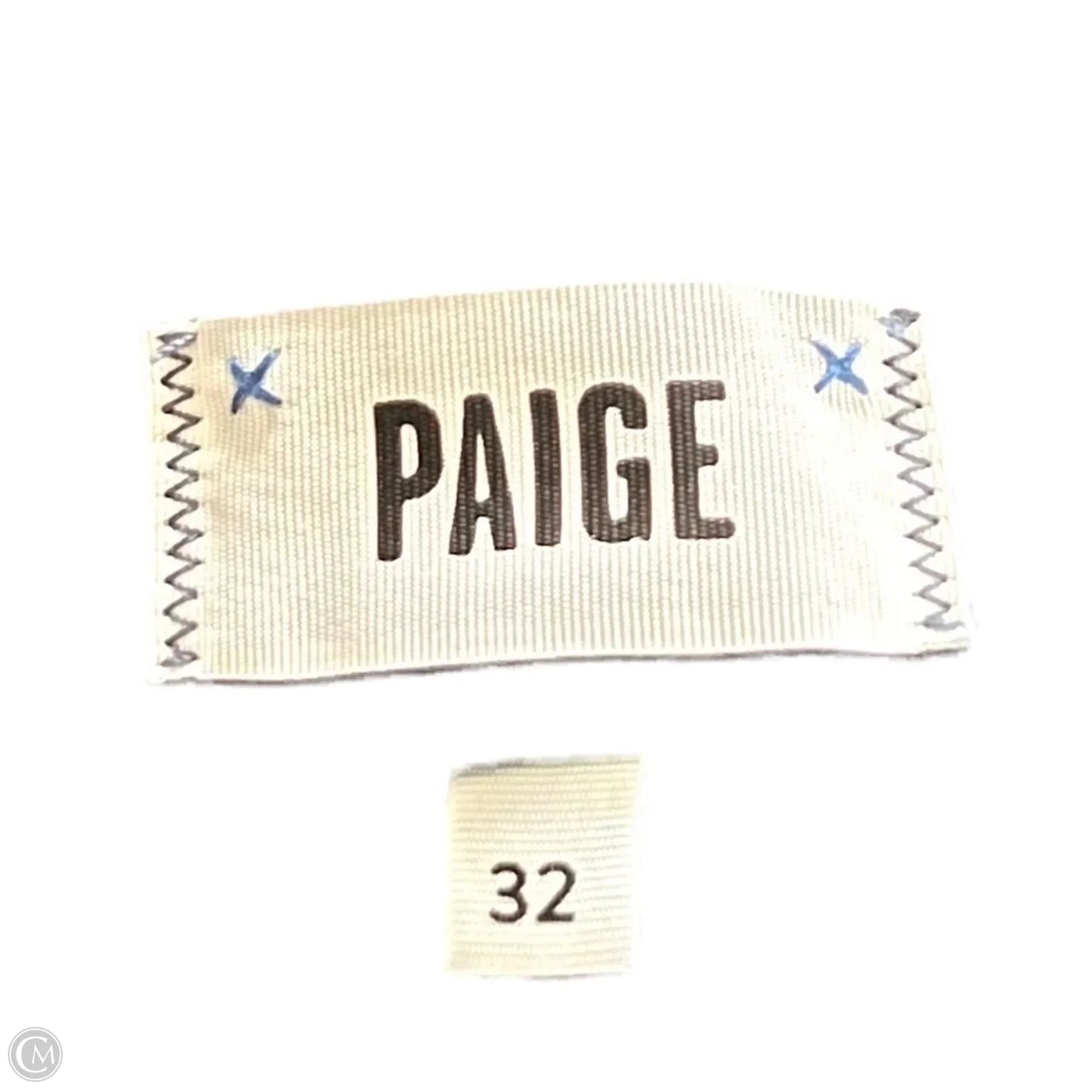 Jeans Flared By Paige In Blue Denim, Size: 14