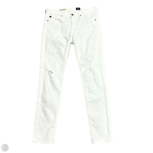 Jeans Skinny By Adriano Goldschmied In White Denim, Size: 2