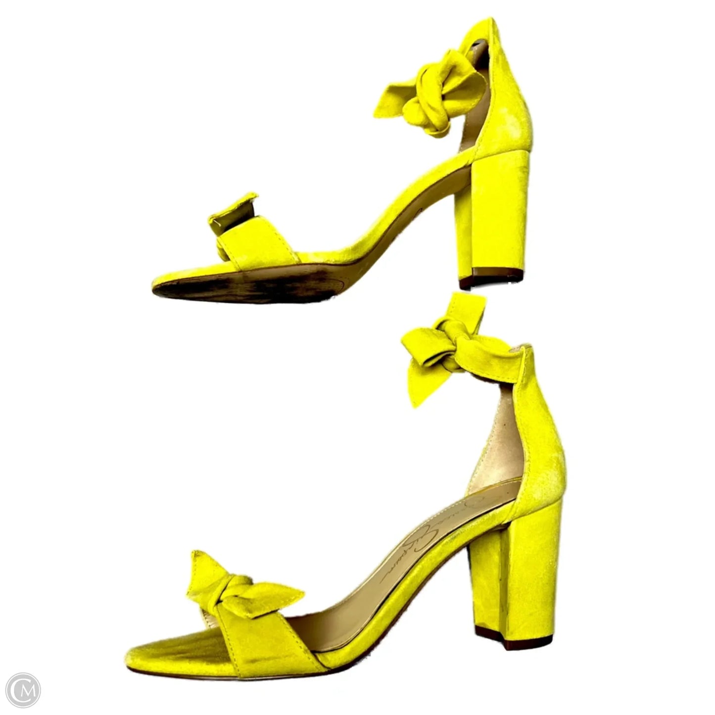 Sandals Heels Block By Jessica Simpson In Green, Size: 6