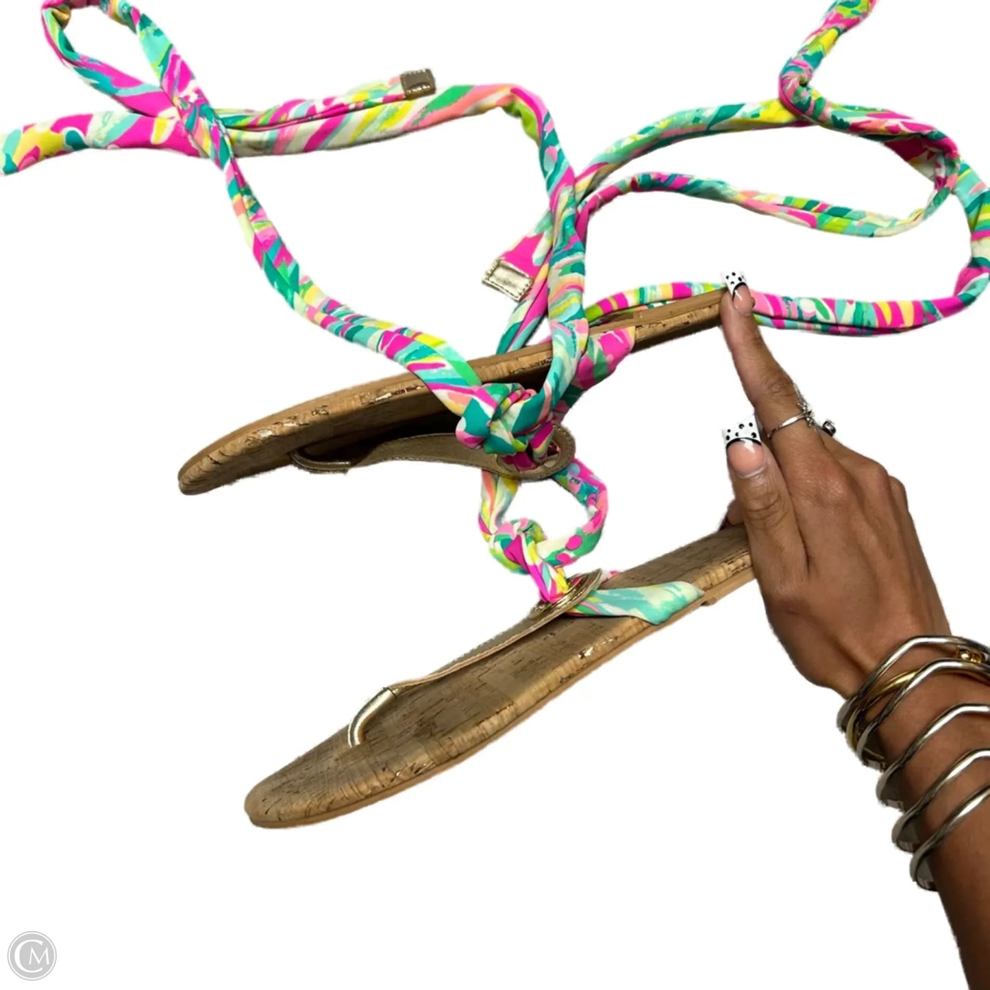 Sandals Designer By Lilly Pulitzer In Multi-colored, Size: 6