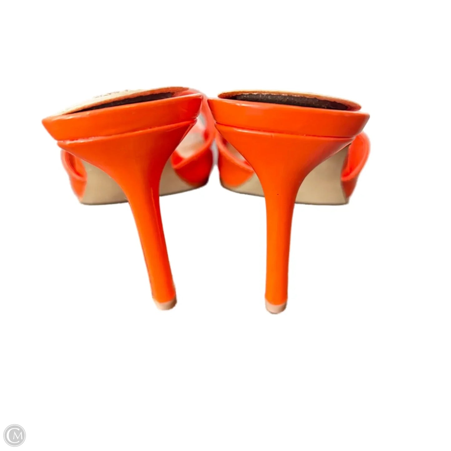 Sandals Heels Kitten By Steve Madden In Orange, Size: 5.5