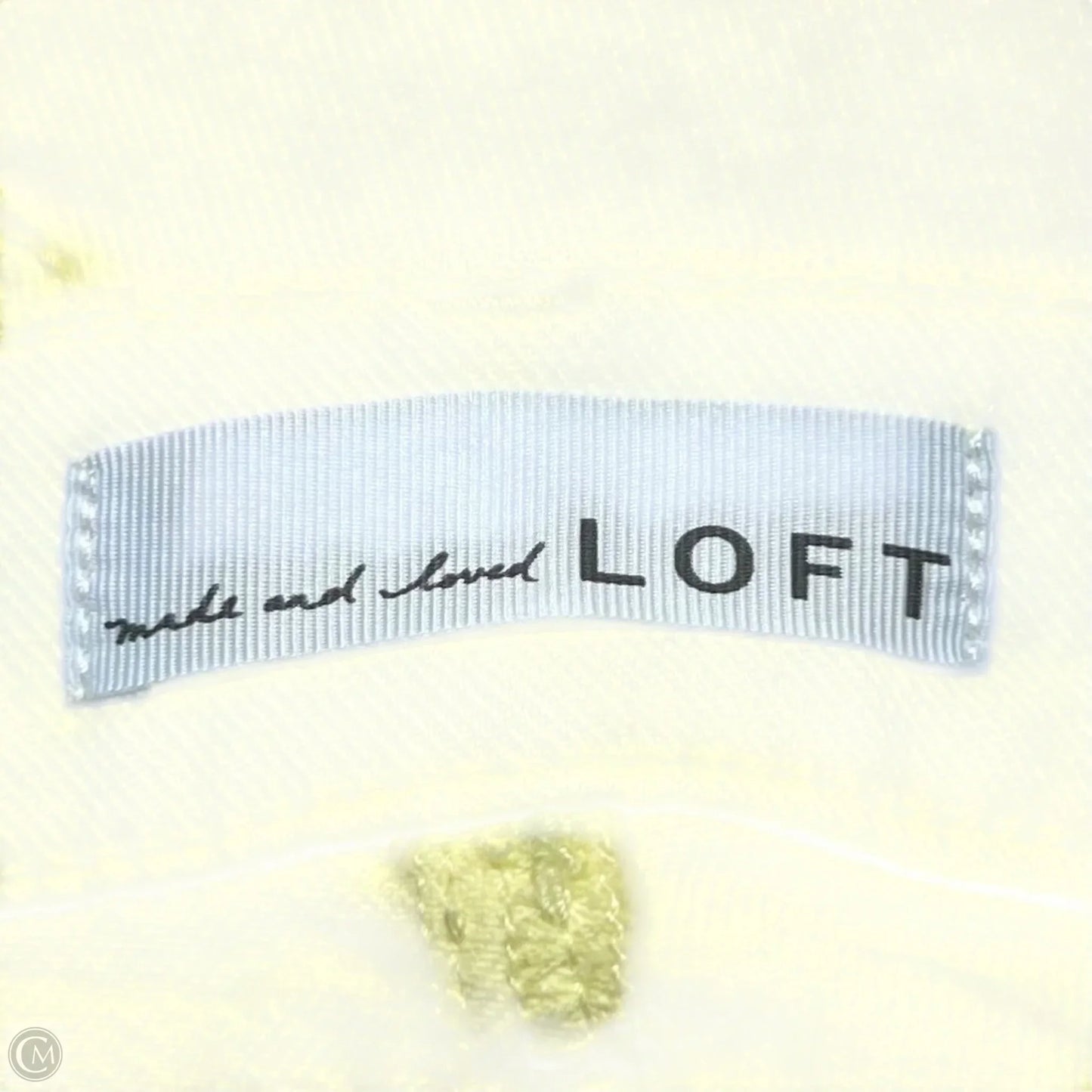 Jeans Wide Leg By Loft In Yellow Denim, Size: 6