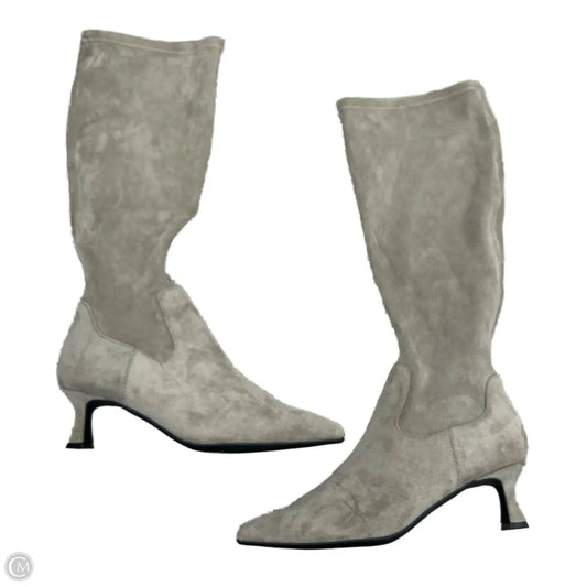 Boots Knee Heels By Kenneth Cole Reaction In Grey, Size: 8
