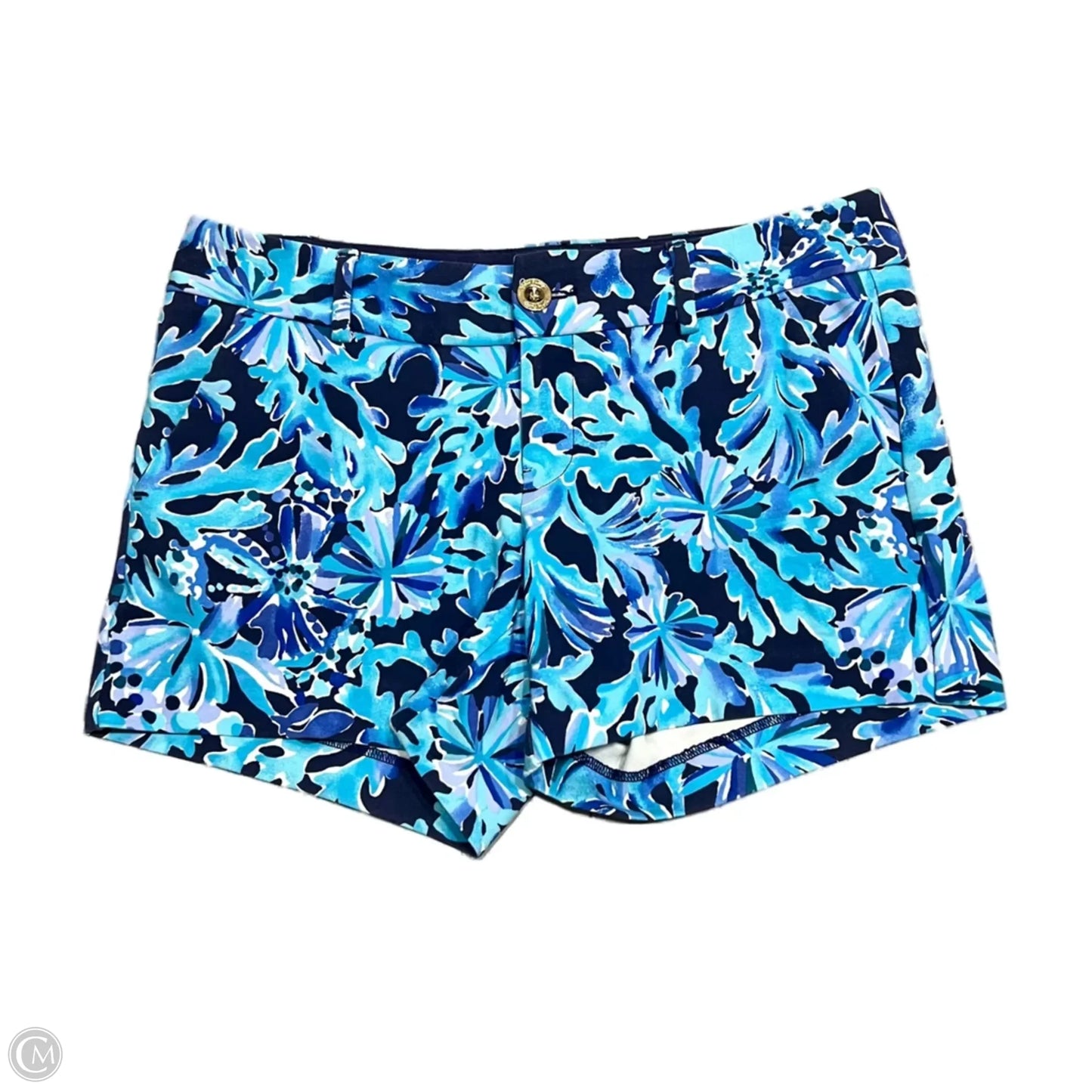 Shorts Designer By Lilly Pulitzer In Blue & White, Size: 2